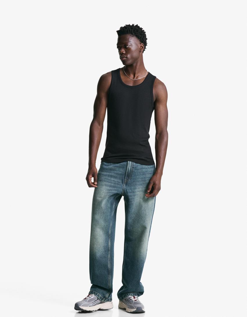 Baggy jeans-Green-0