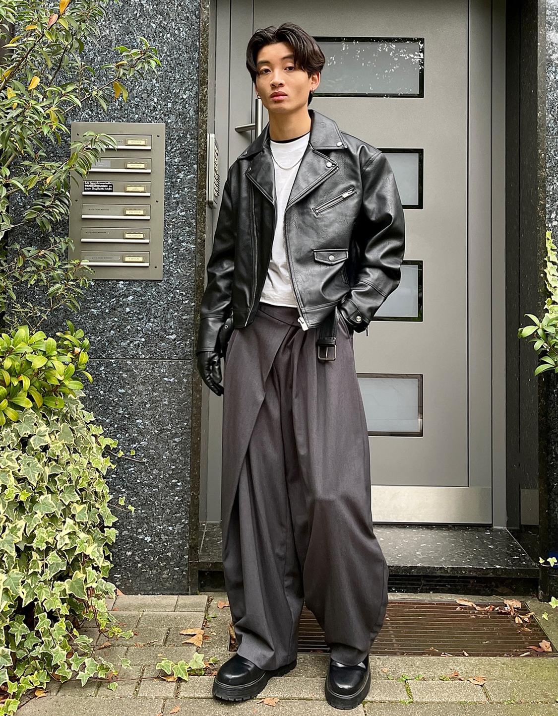 Leather effect jacket