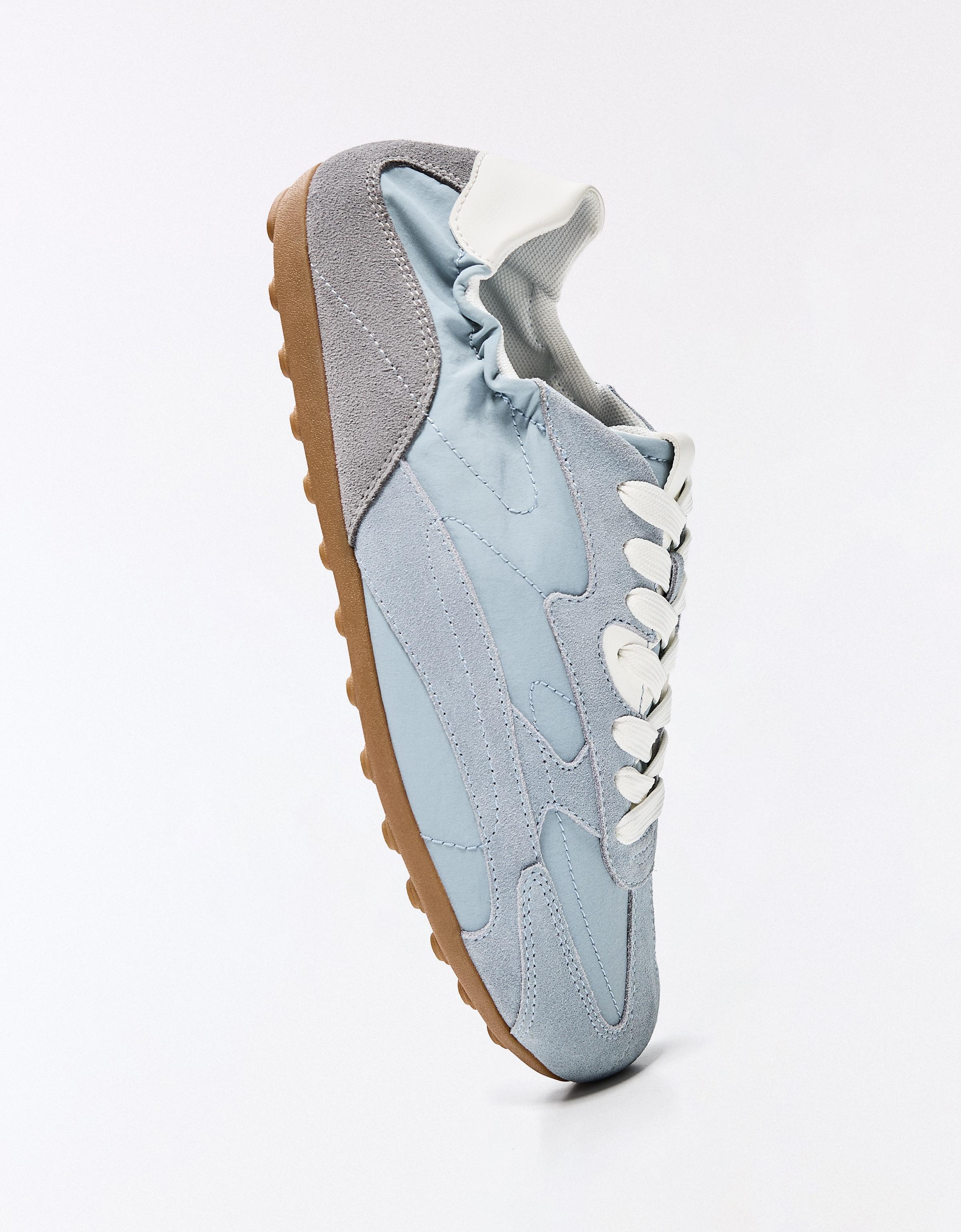 SLIM RETRO STYLE TRAINERS — BLUE