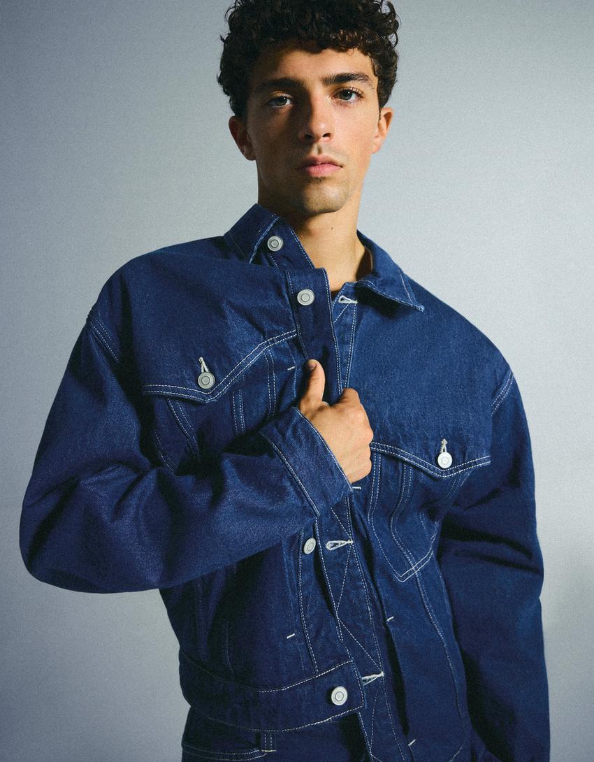 Denim jacket-Navy