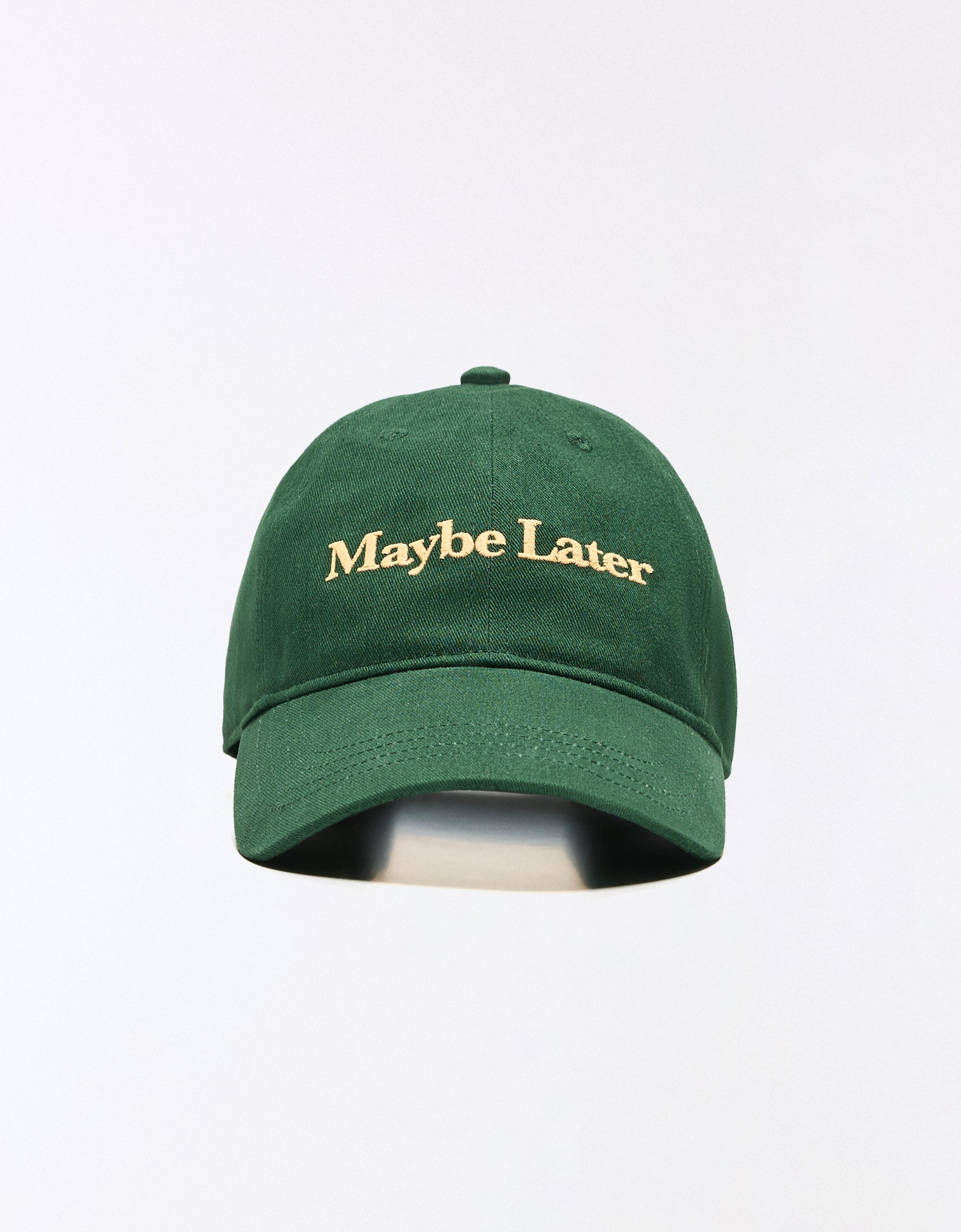 Embroidered cap — Green