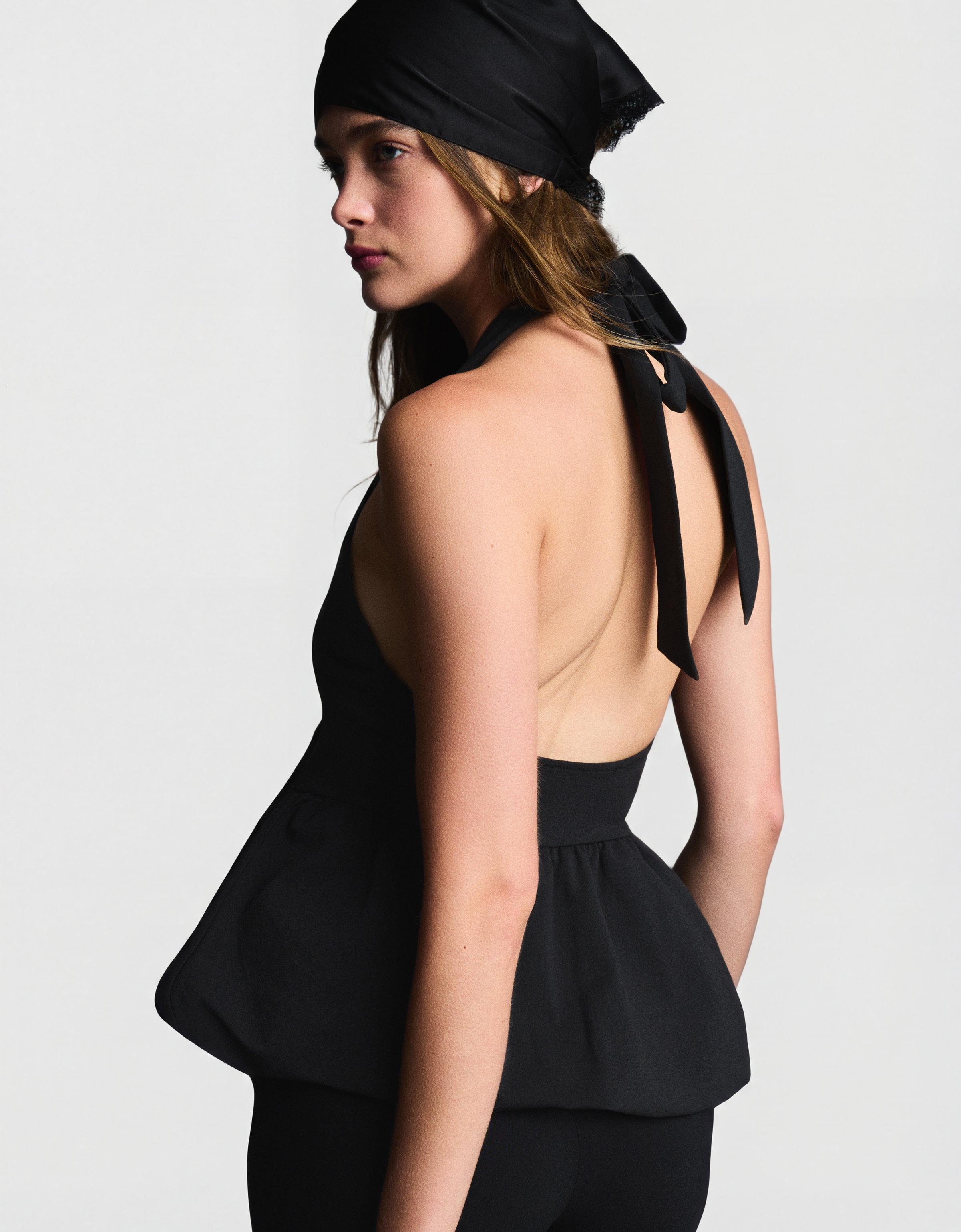 Balon efektli halter top - Görsel 46