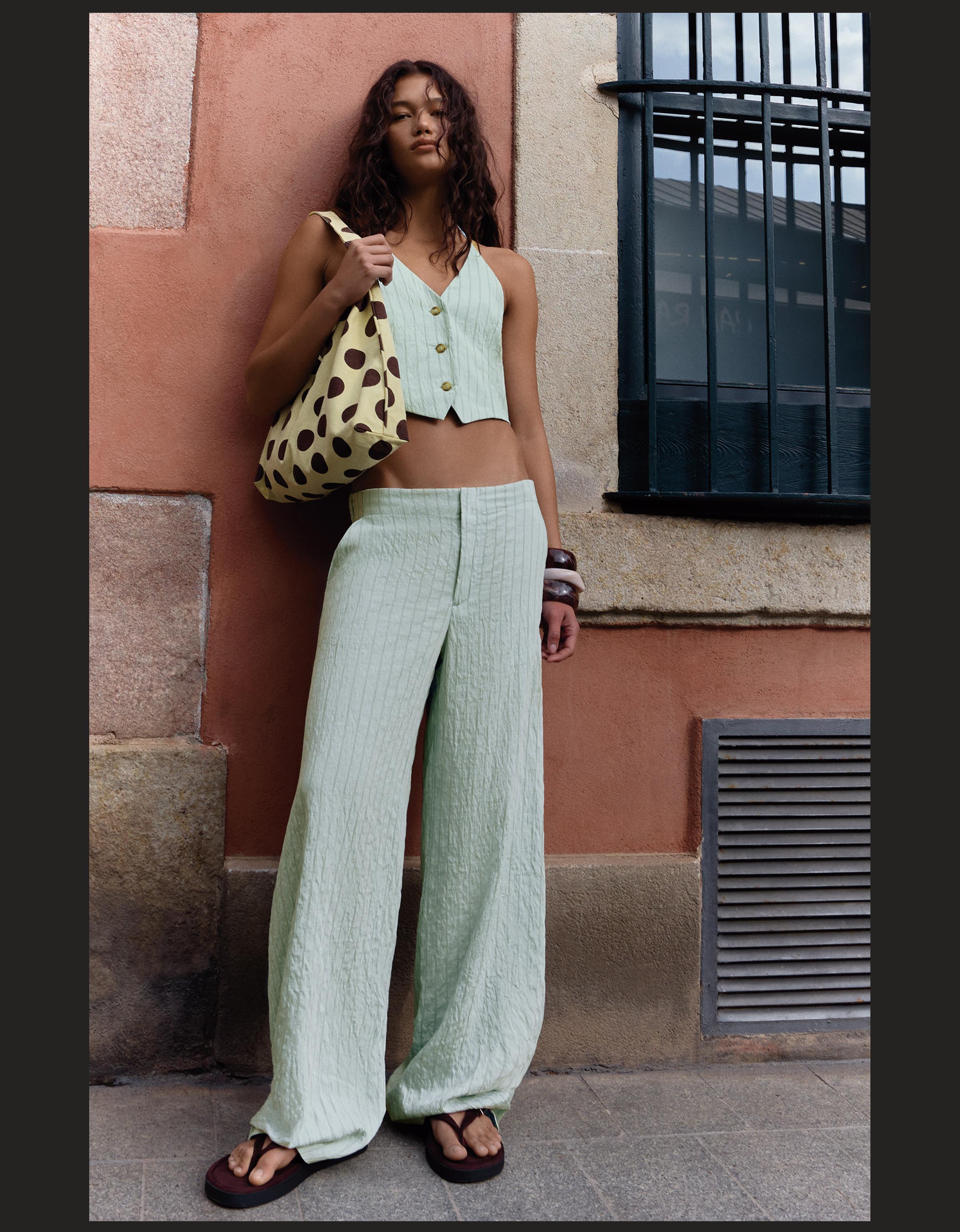 Çizgili halter yelek - Görsel 44