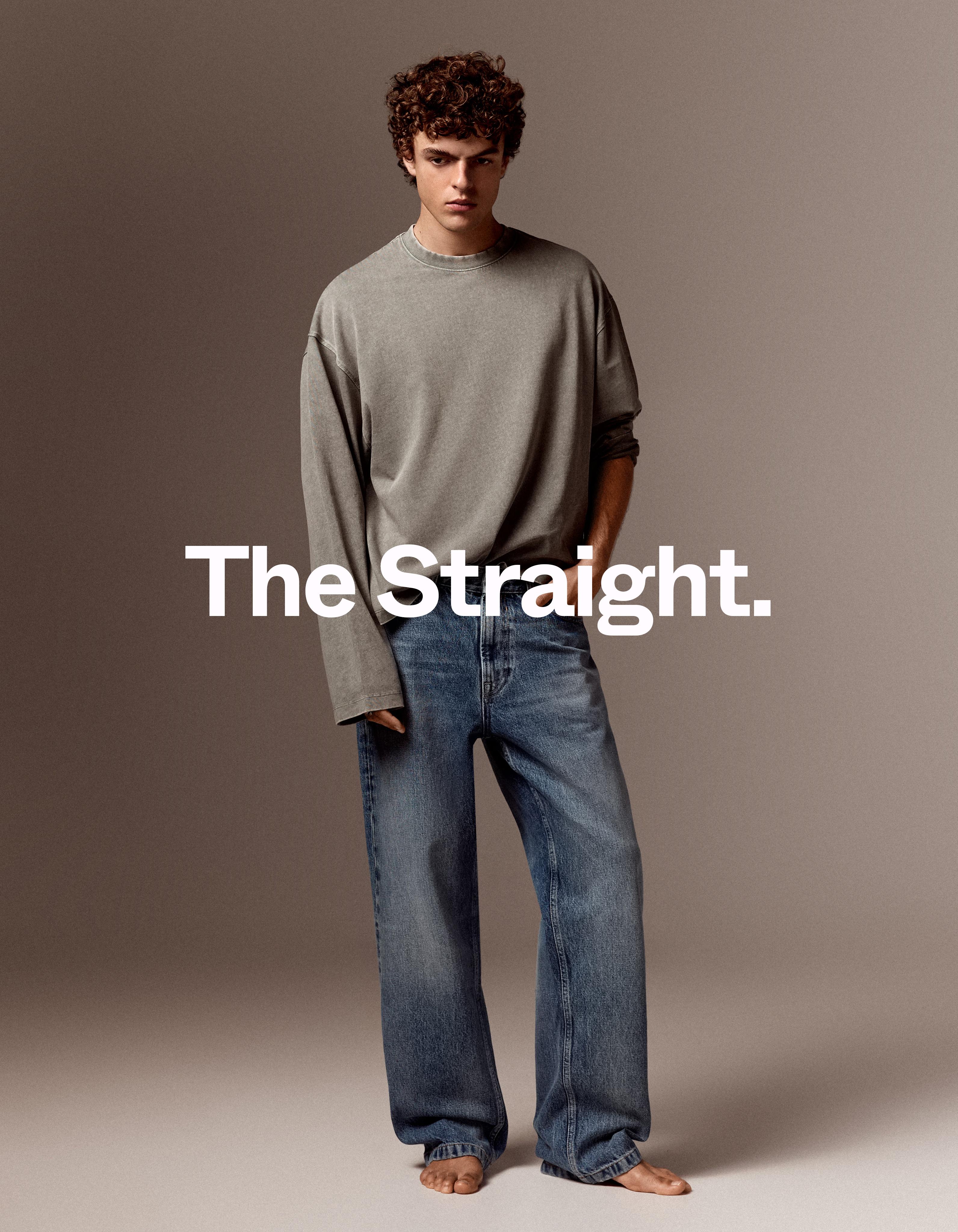 Straight-leg jeans — Blue