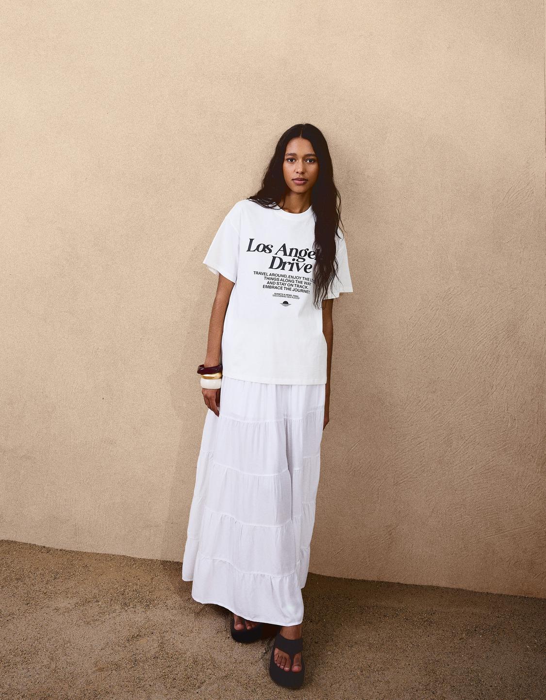 Short sleeve T-shirt with print