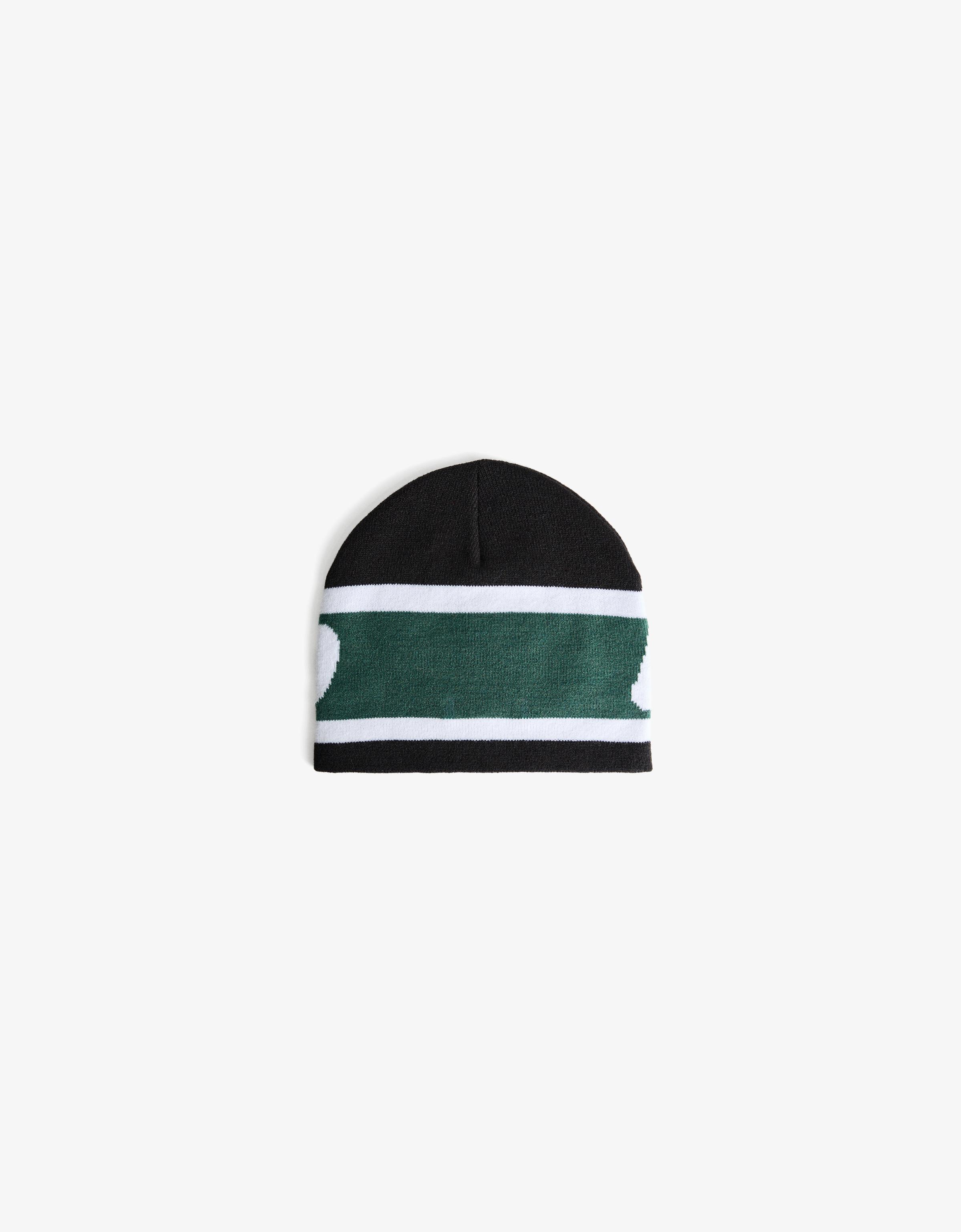 Sports print beanie — Green