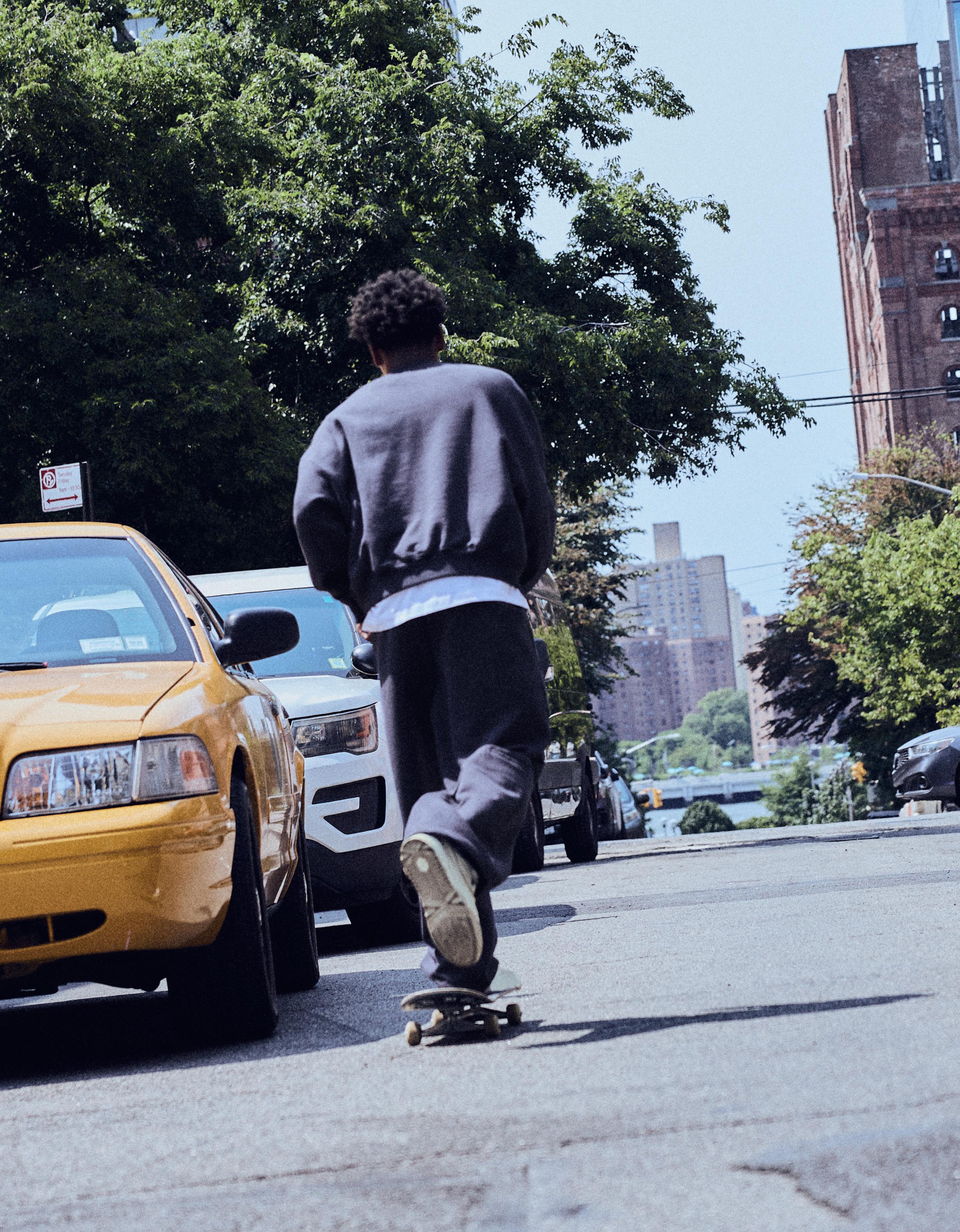 ZOO YORK X BERSHKA super baggy trousers — Dark blue