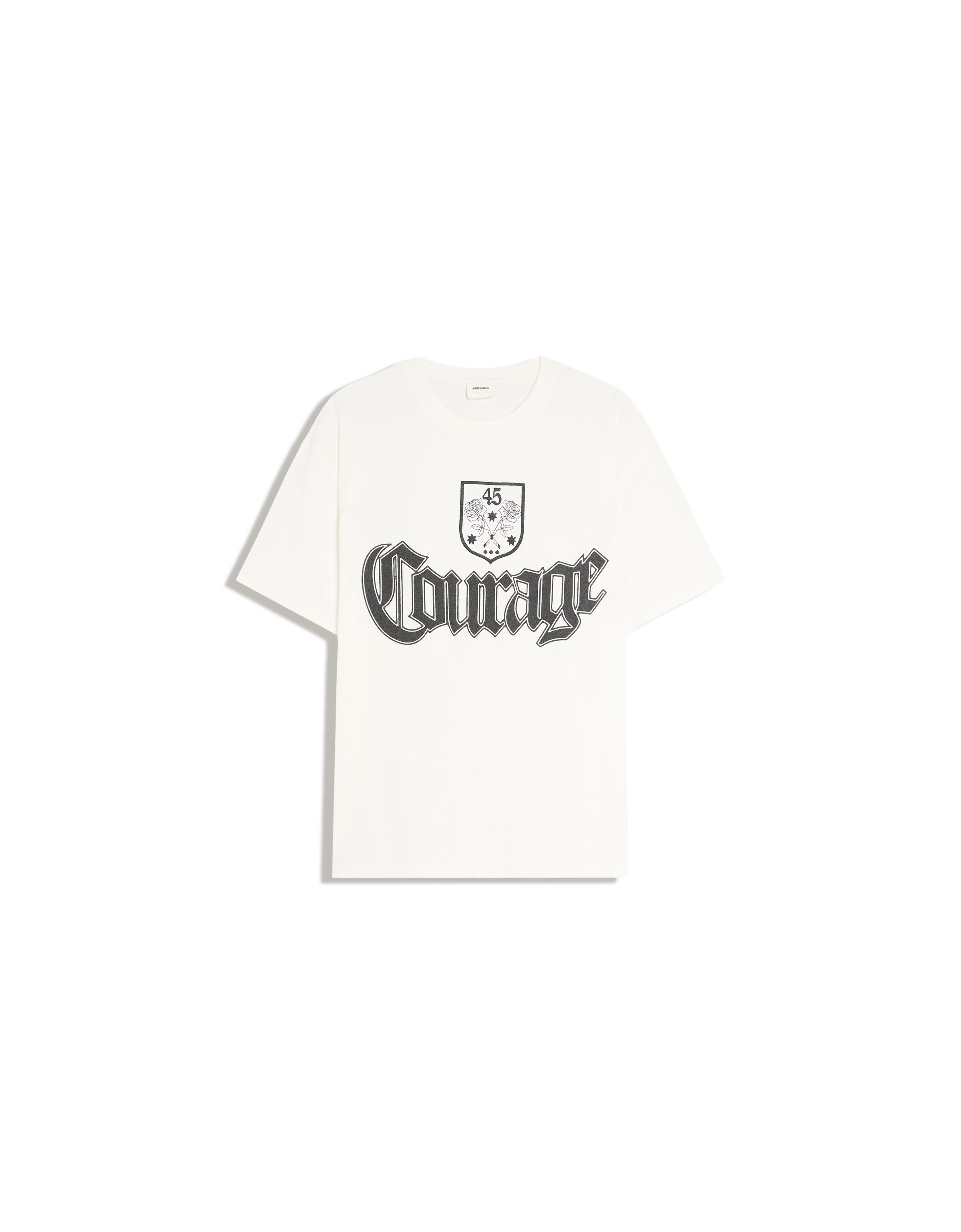 Short sleeve print T-shirt — White