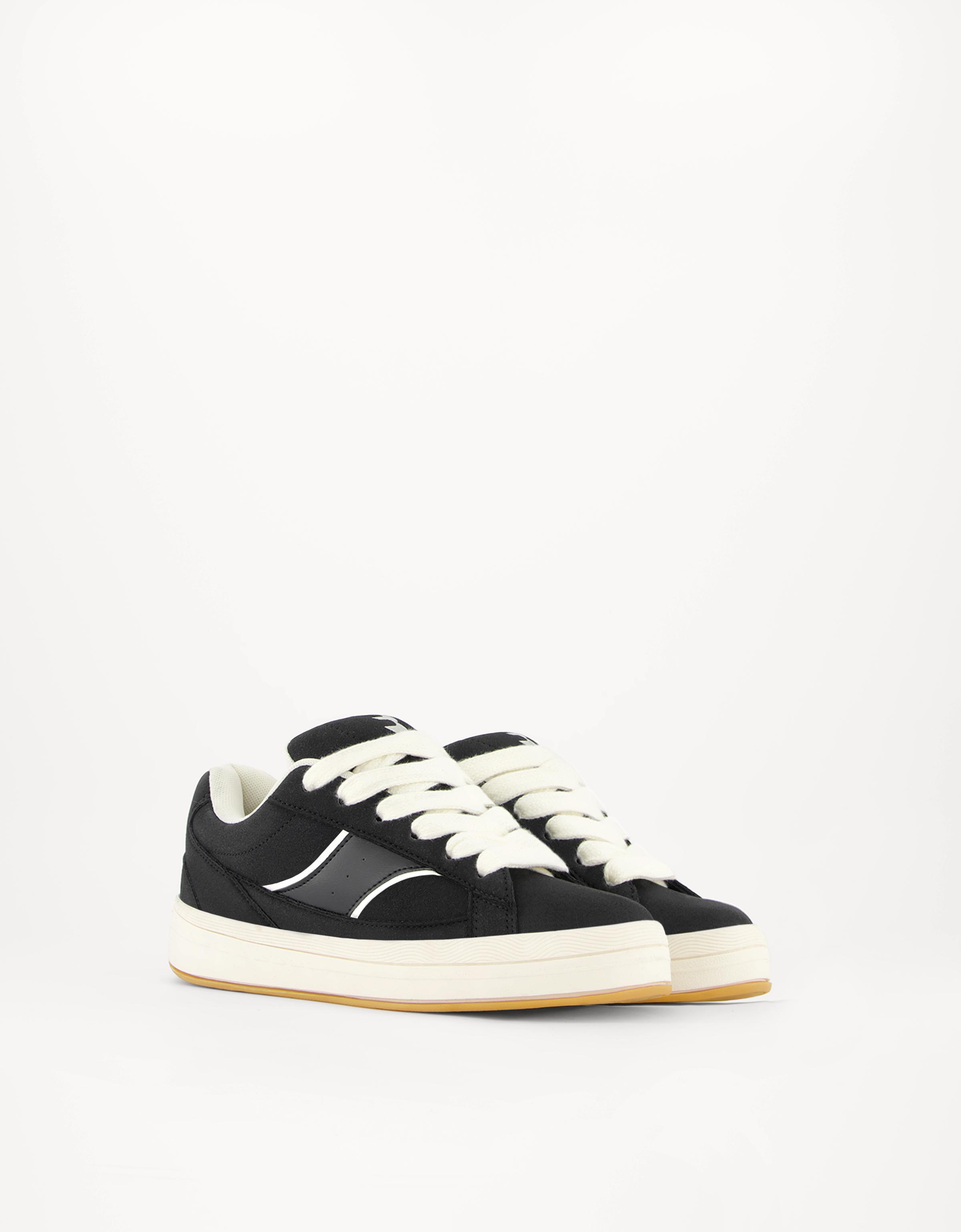 Bershka Skate-Sneaker Damen 40 Schwarz