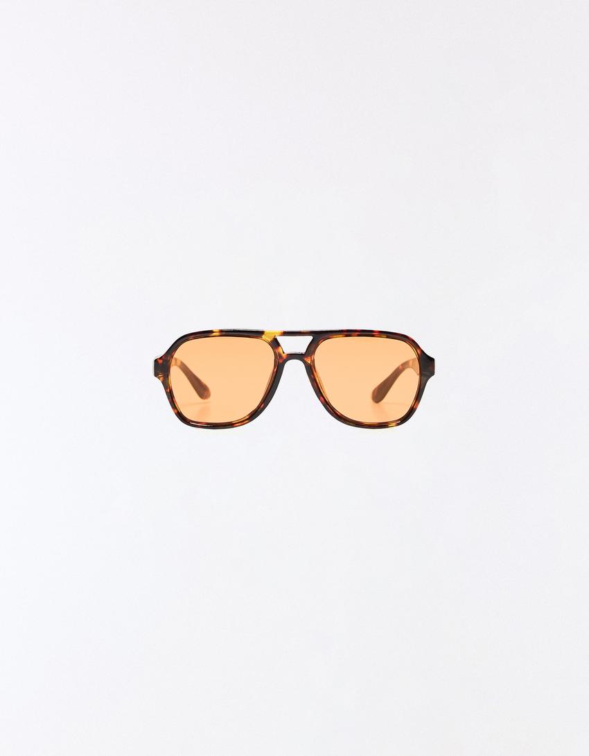 Gafas de sol retro-Negro