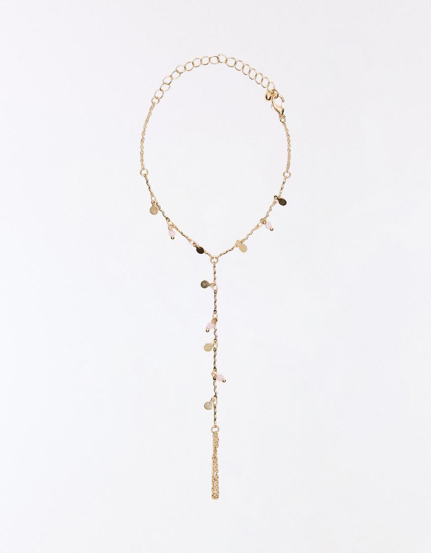 Pulsera de mano cadena-Oro