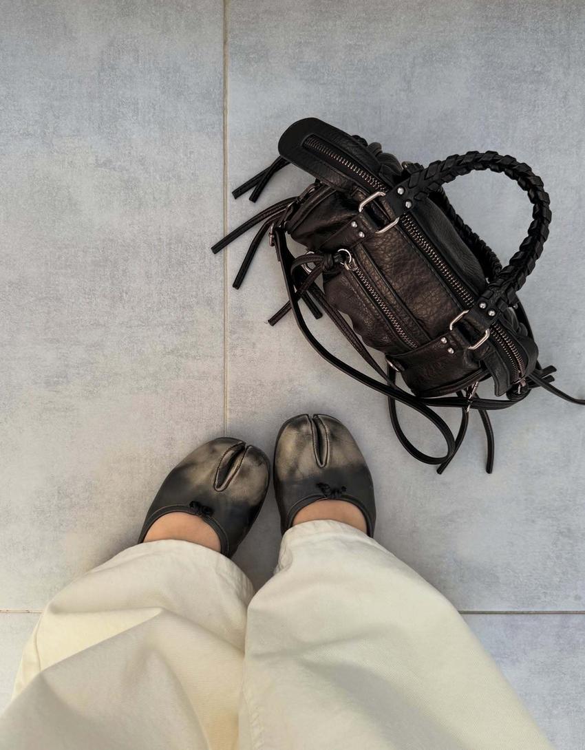 Mini sac bowling-Noir