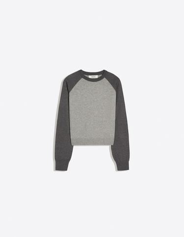 Round neck raglan jumper — Grey 5