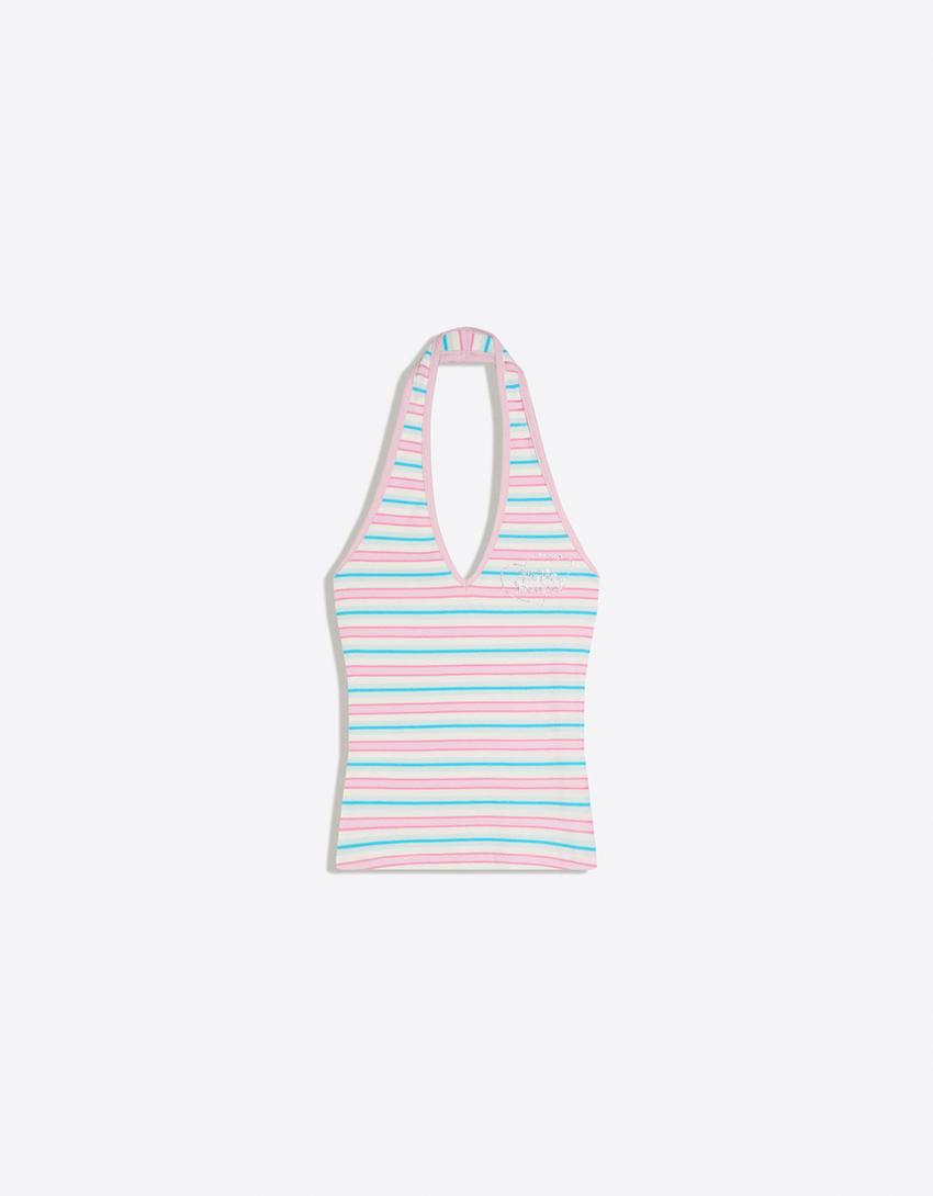 POLLY POCKET halter bluz-Pembe