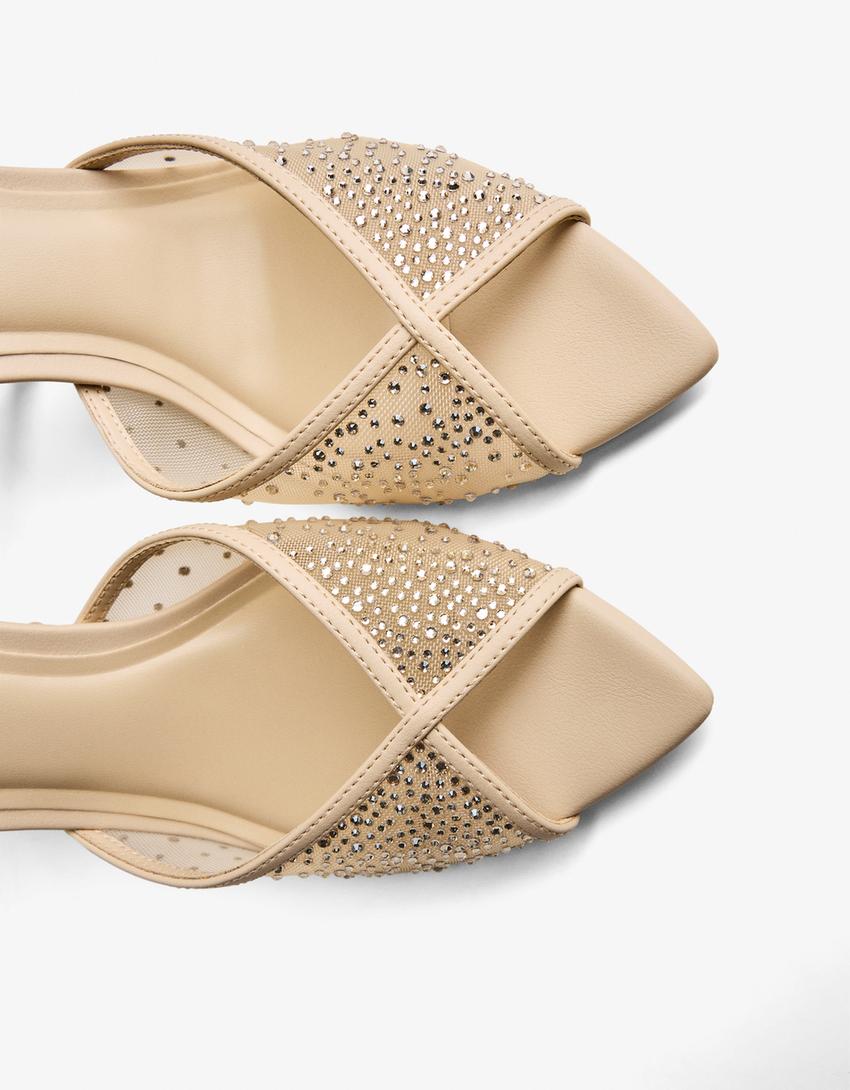 Escarpins split fantaisie-Beige