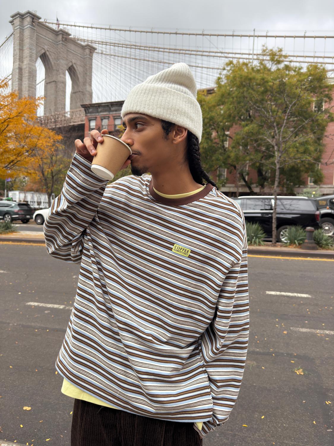 Retro print long sleeve T-shirt