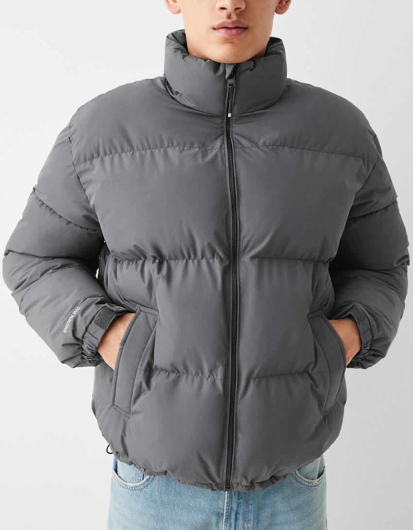 Cazadora acolchada-Gris oscuro-2