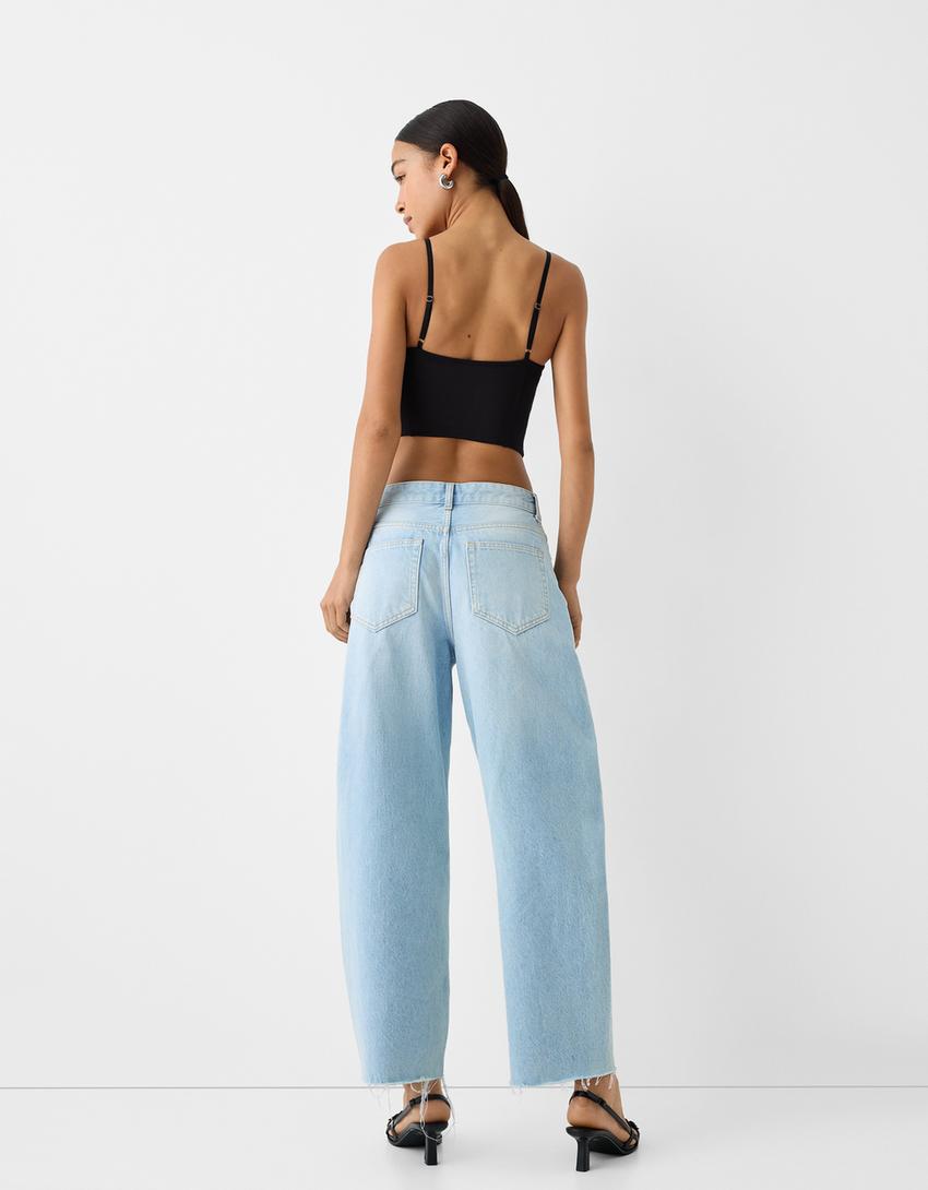 توب كورسيه بحمالات وعُقد-أسود-1