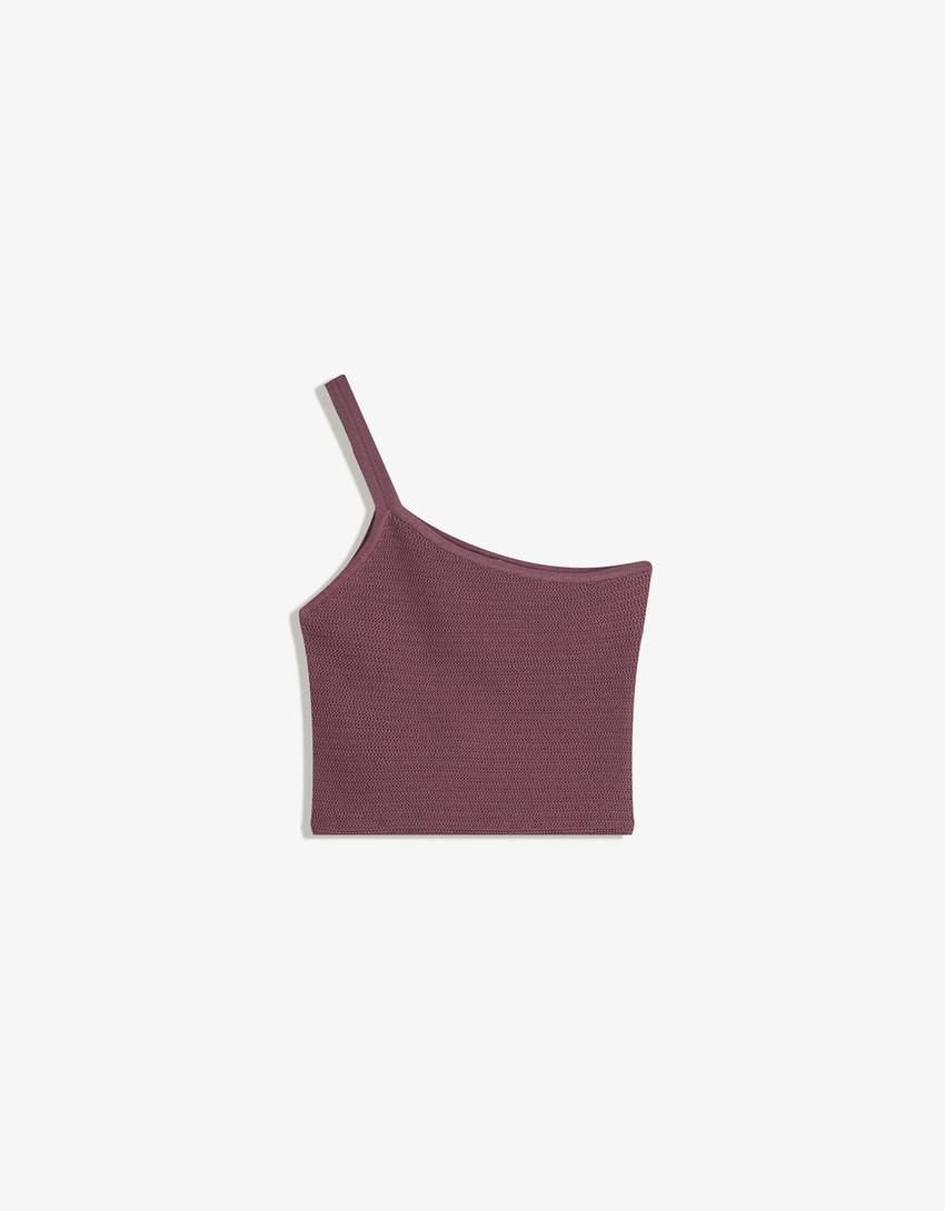 Asymmetric textured top-Violet