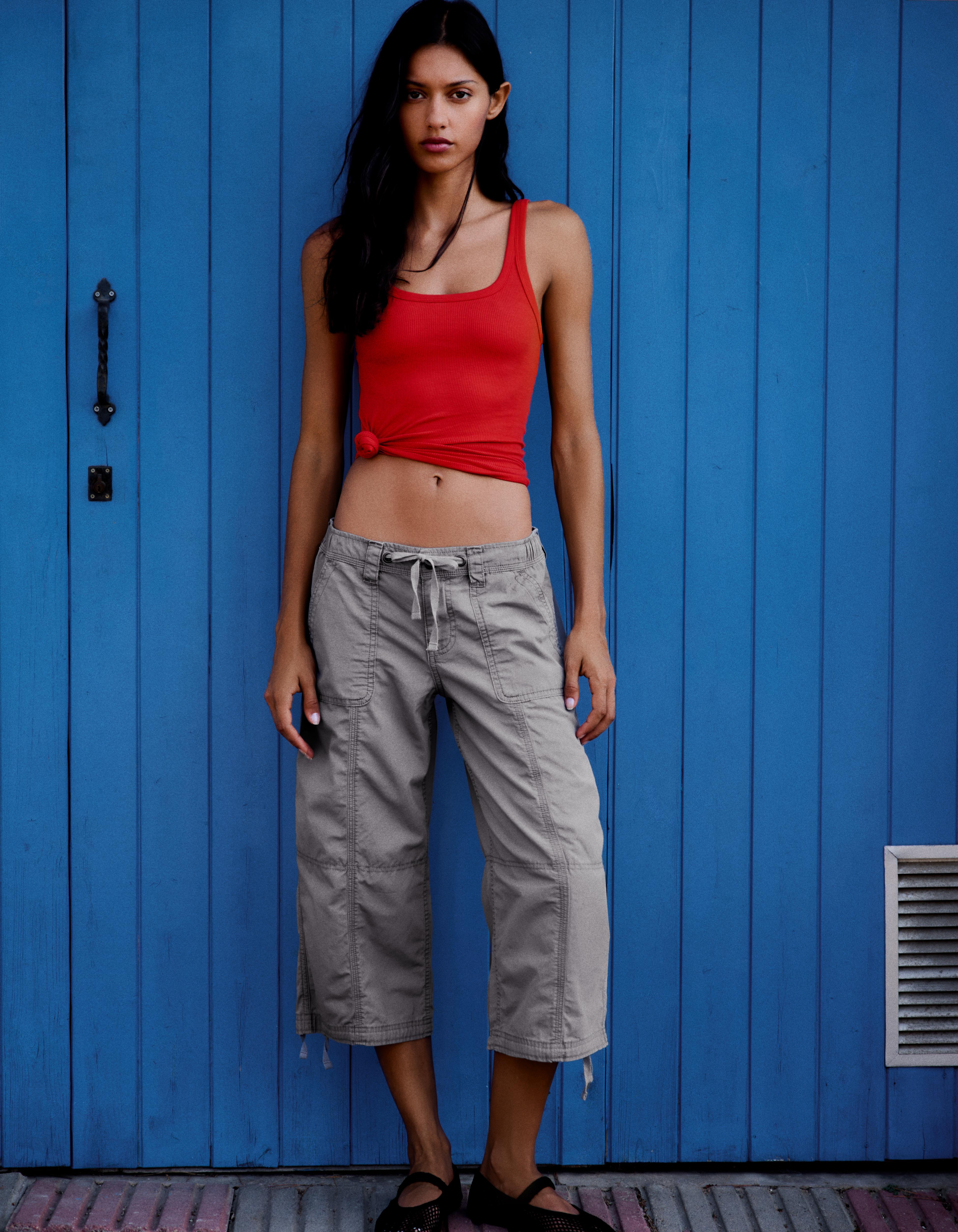 Ribbed vest top — Coral