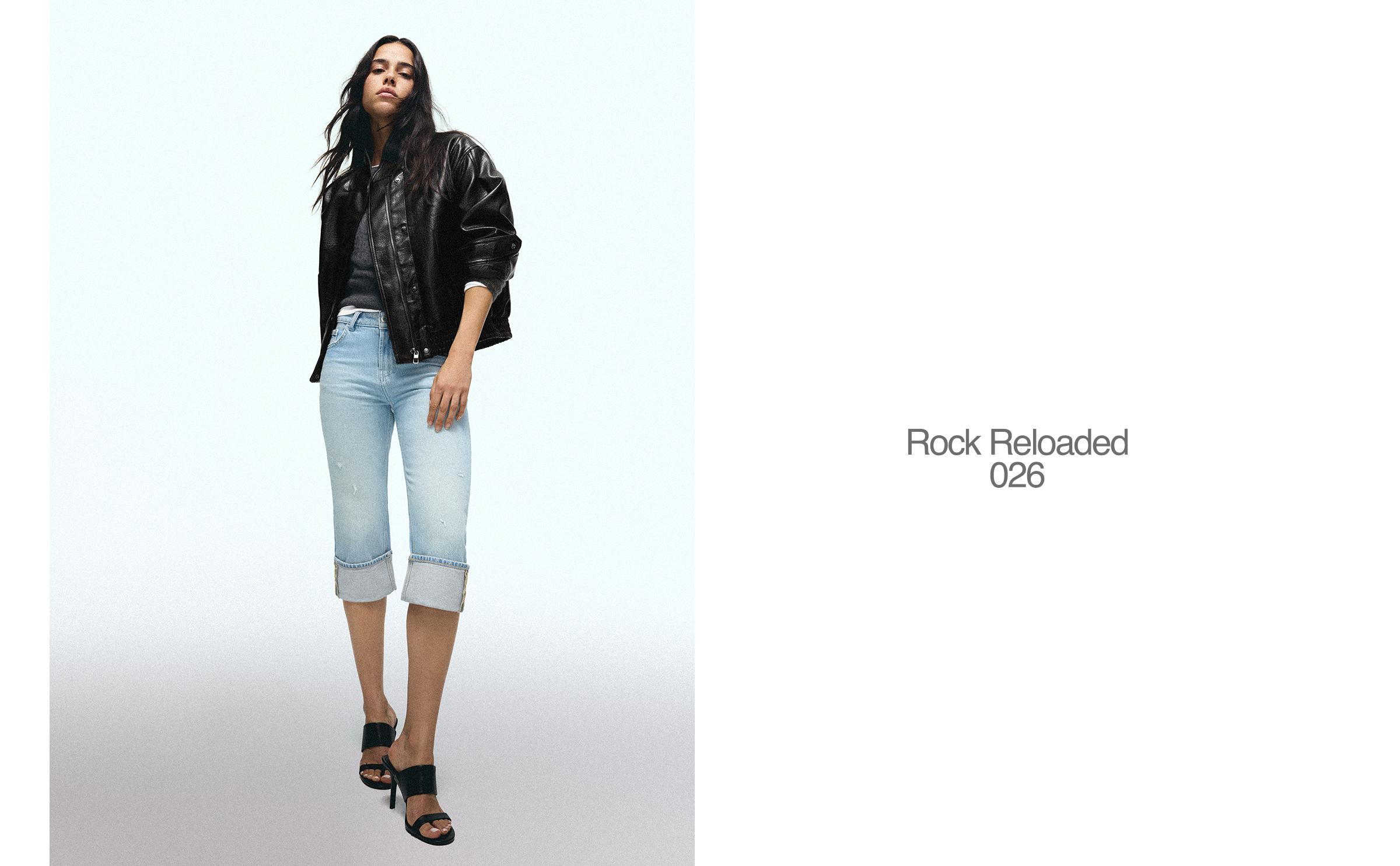 Bershka Kapri boy katlamalı jean görsel 8
