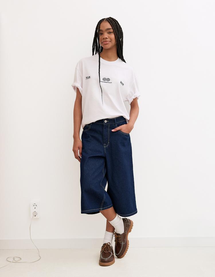 Bermuda baggy fit denim jort