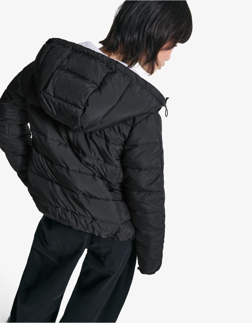 Leichte Steppjacke-Schwarz-1