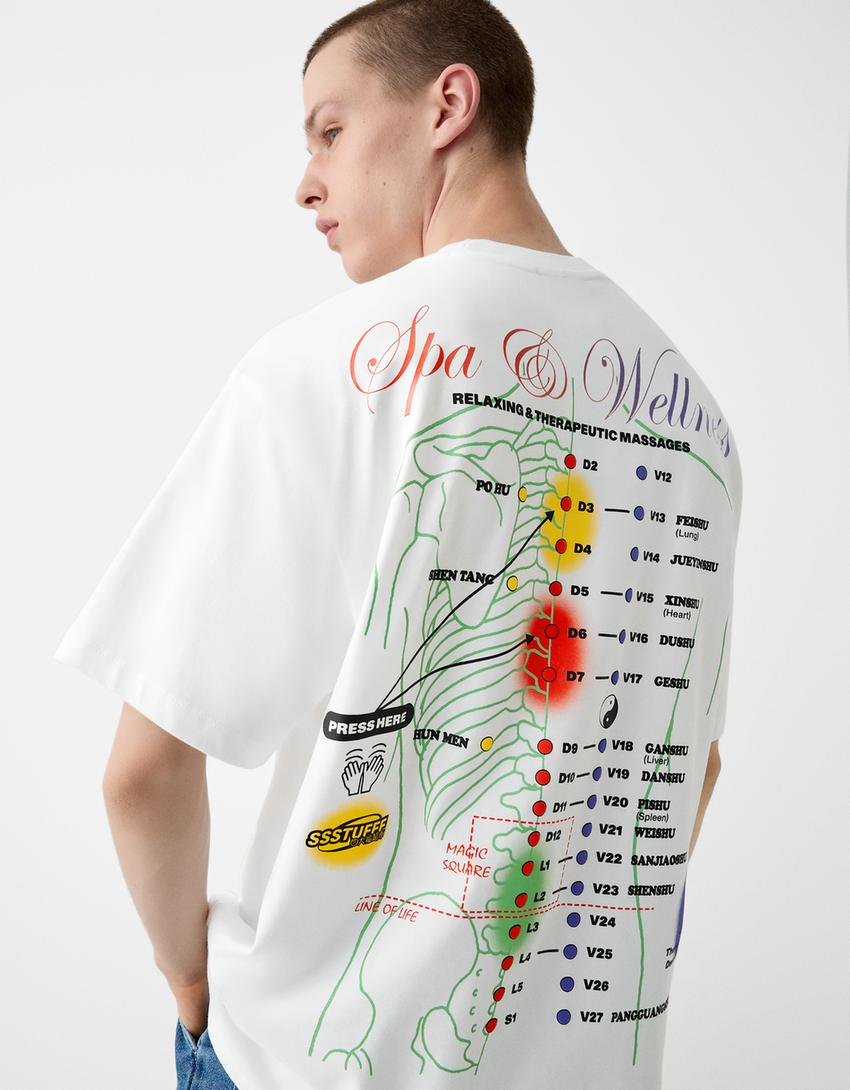 T-shirt BERSSSHKA X SSSTUFFF imprimé-Blanc-5