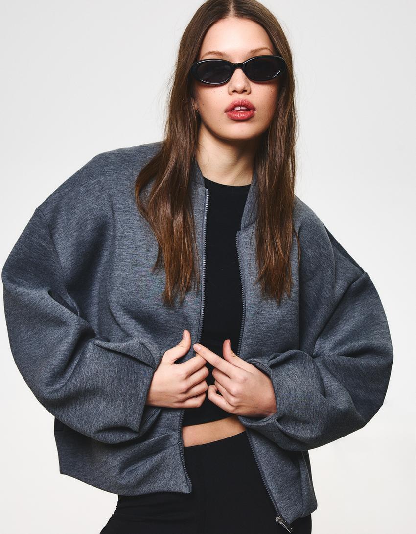 Neoprene effect jacket