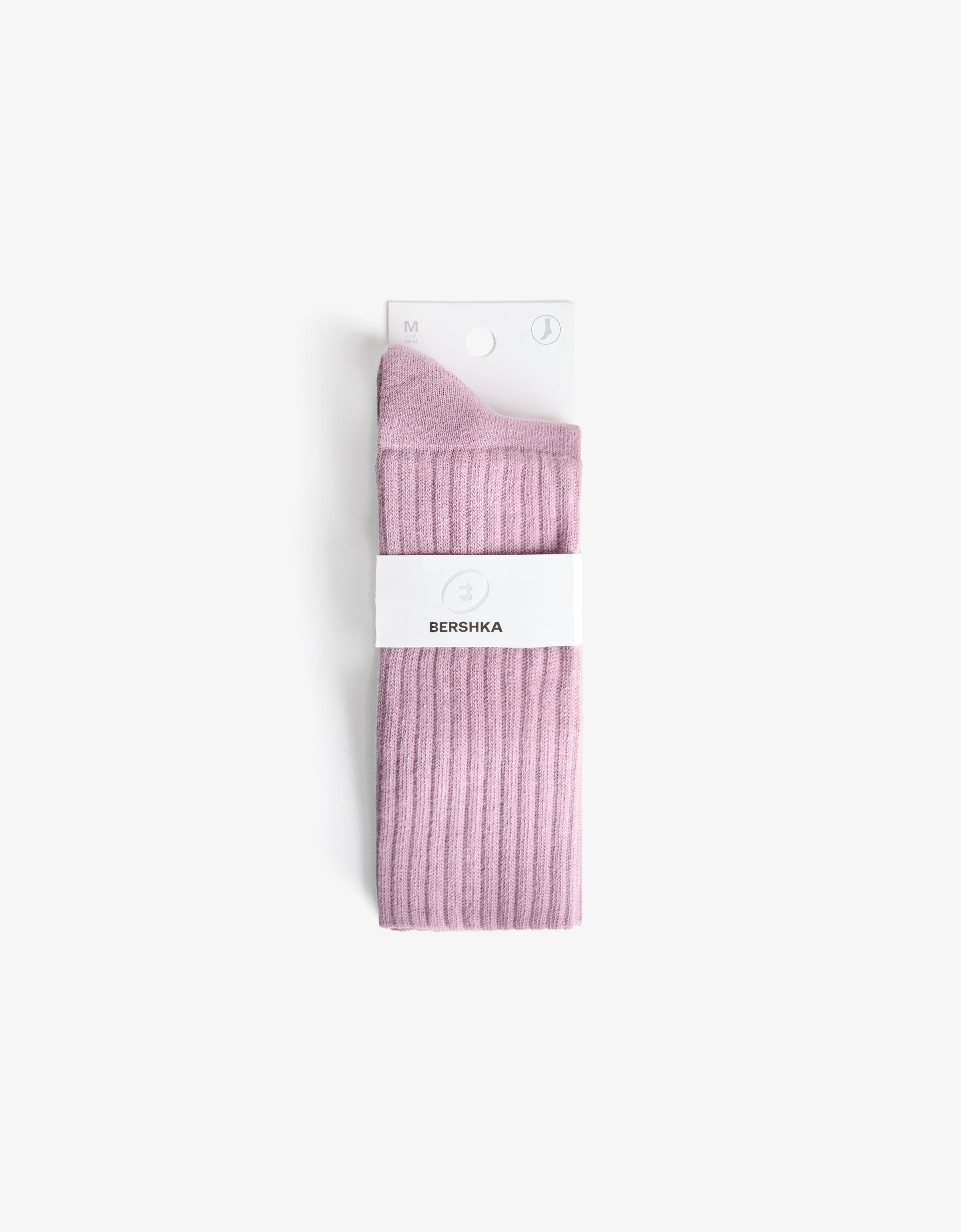 Bershka Wärmesocke Damen S Violett
