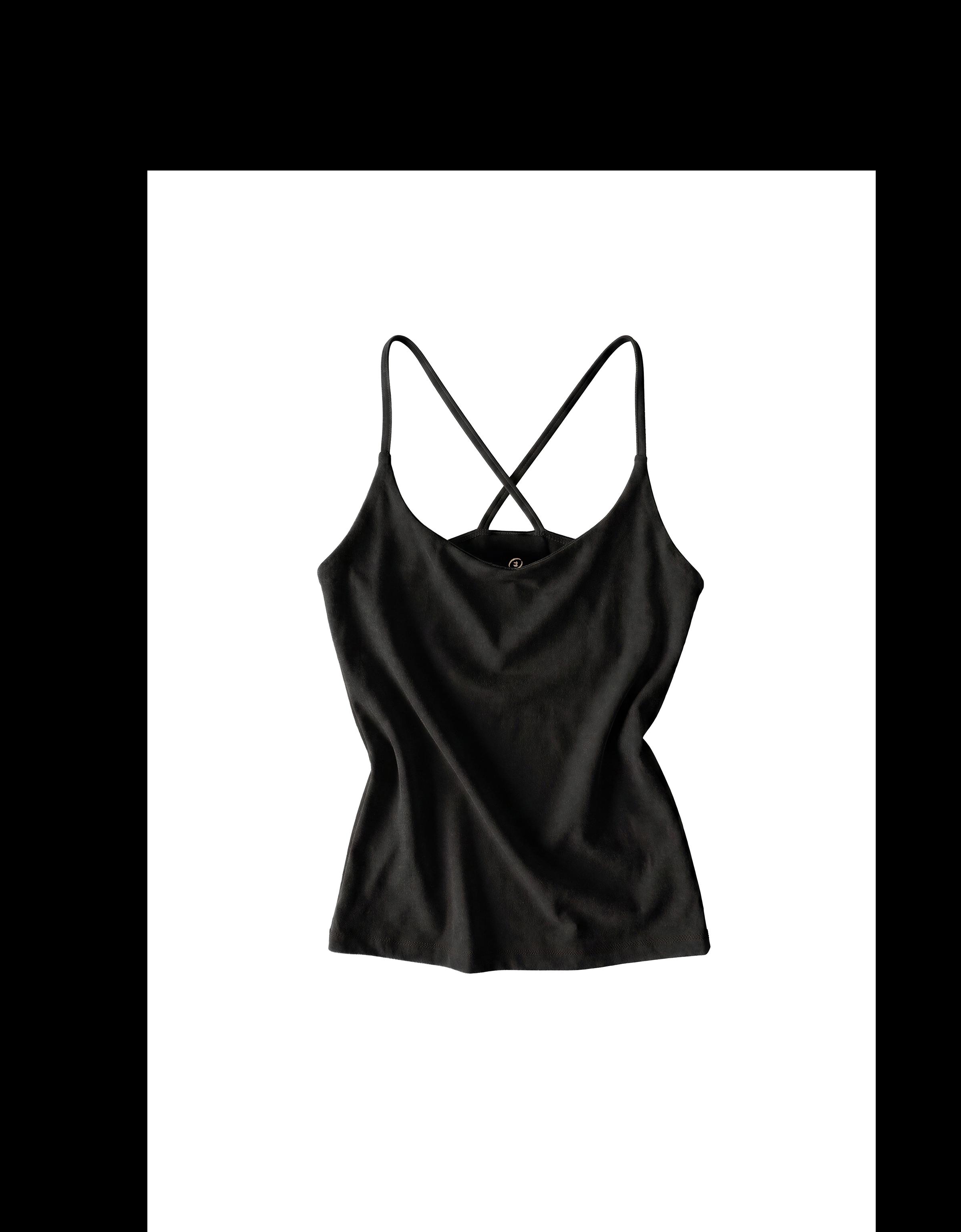 Breathable & Quick Dry technical fabric tank top — Black