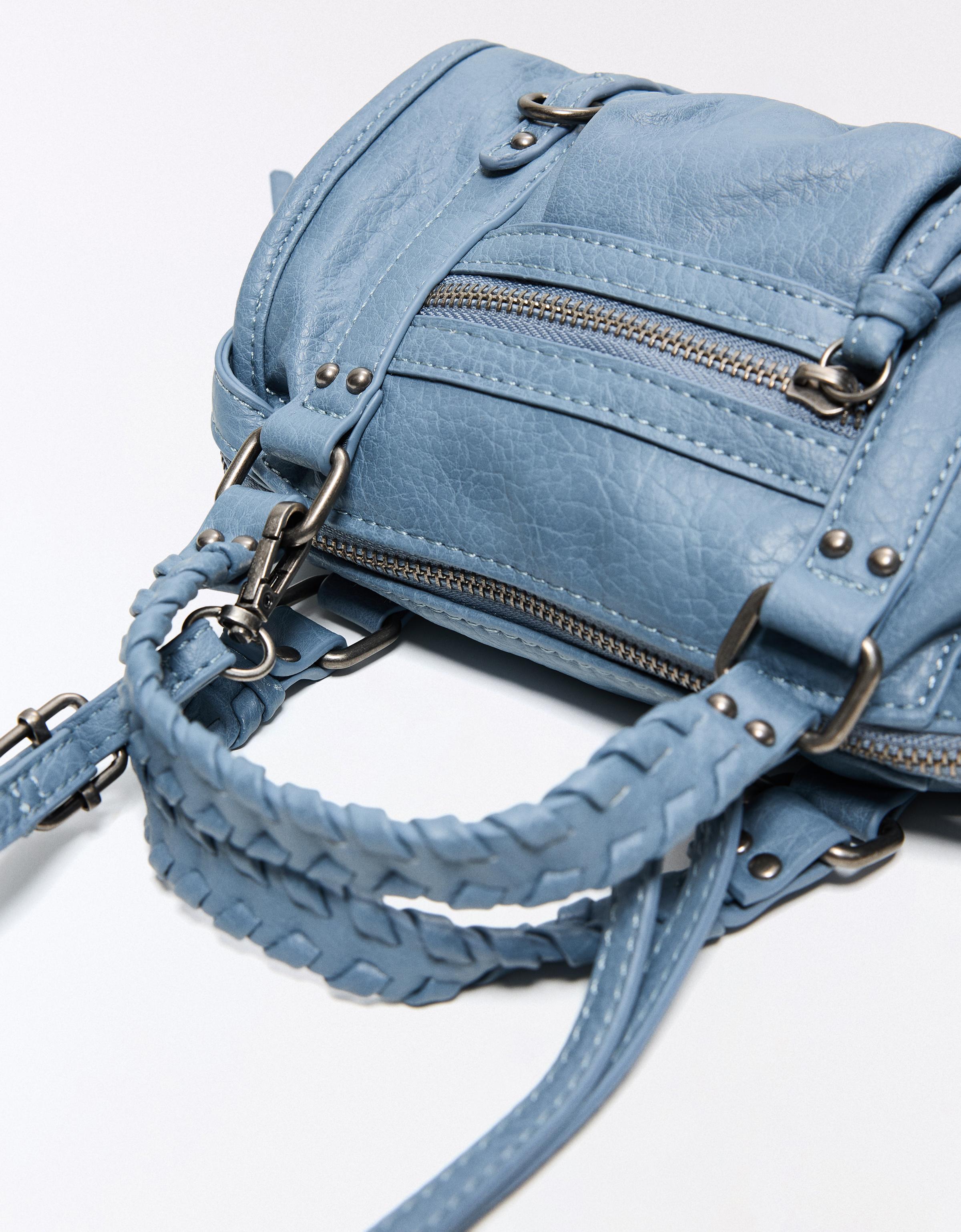 Mini bowling bag — Washed out blue