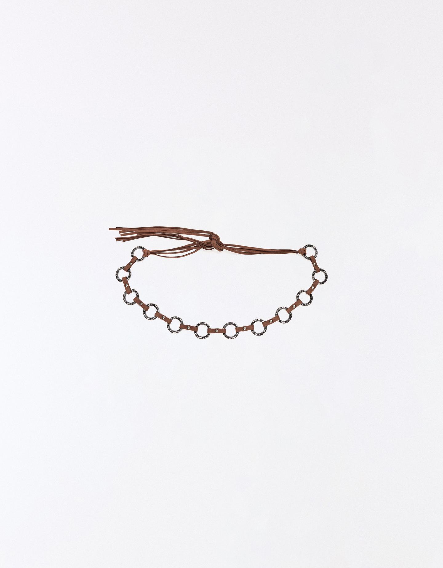 Bershka Cintura Anelli Donna 95 Marrone