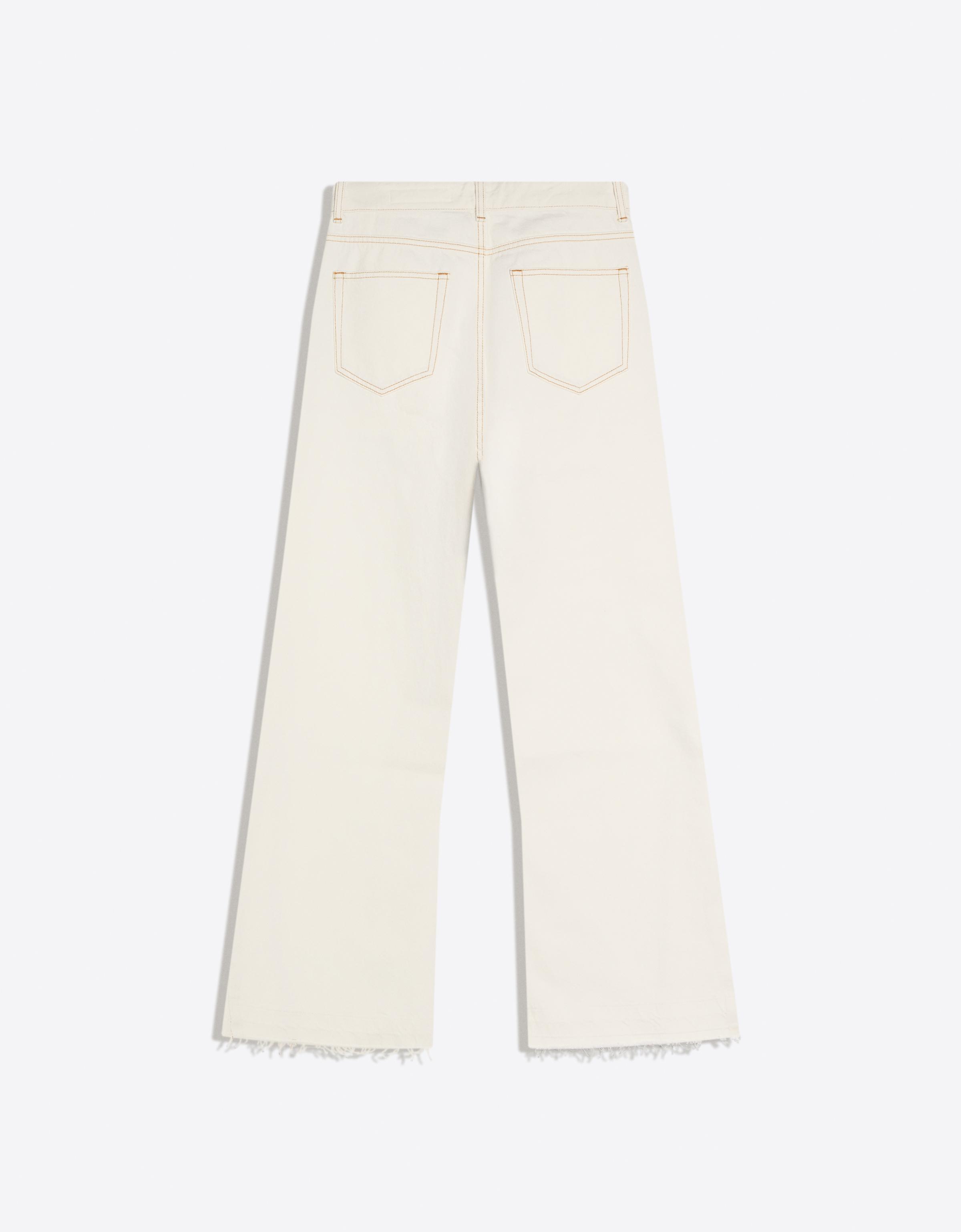 Straight-fit flared jeans — Cream