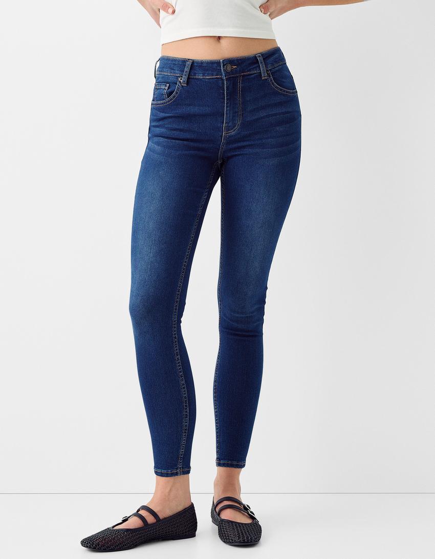 Jean skinny push up-Bleu-1
