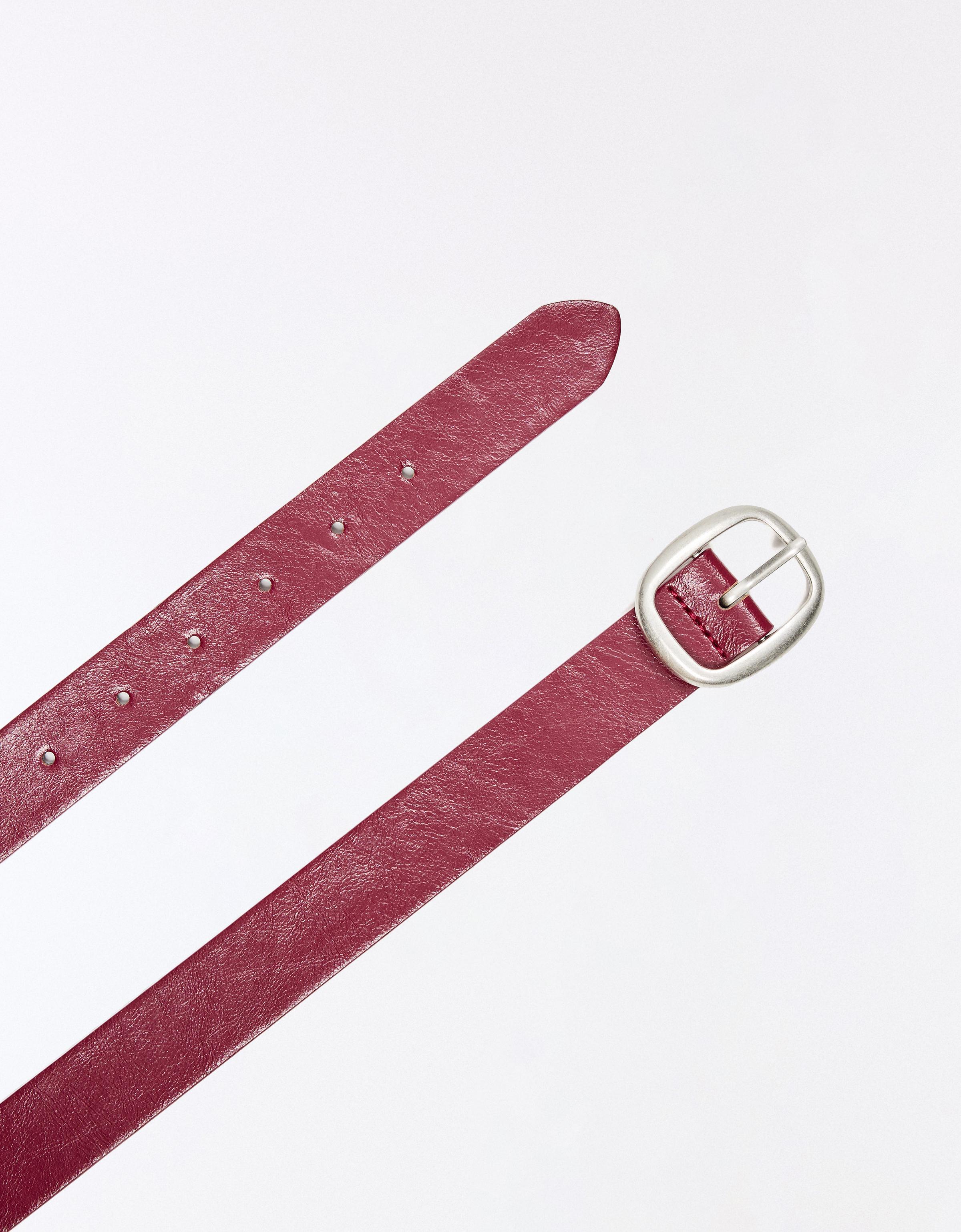 Buckle belt — Burgundy