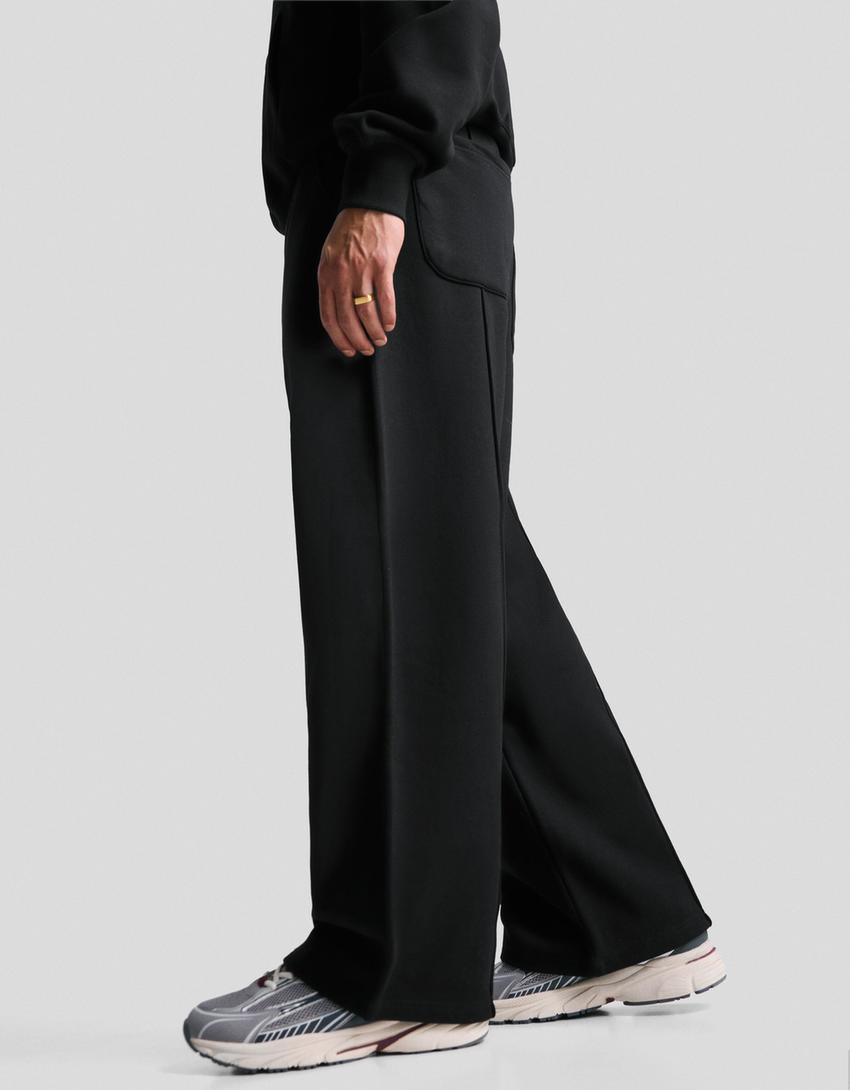 Super baggy trousers-Black