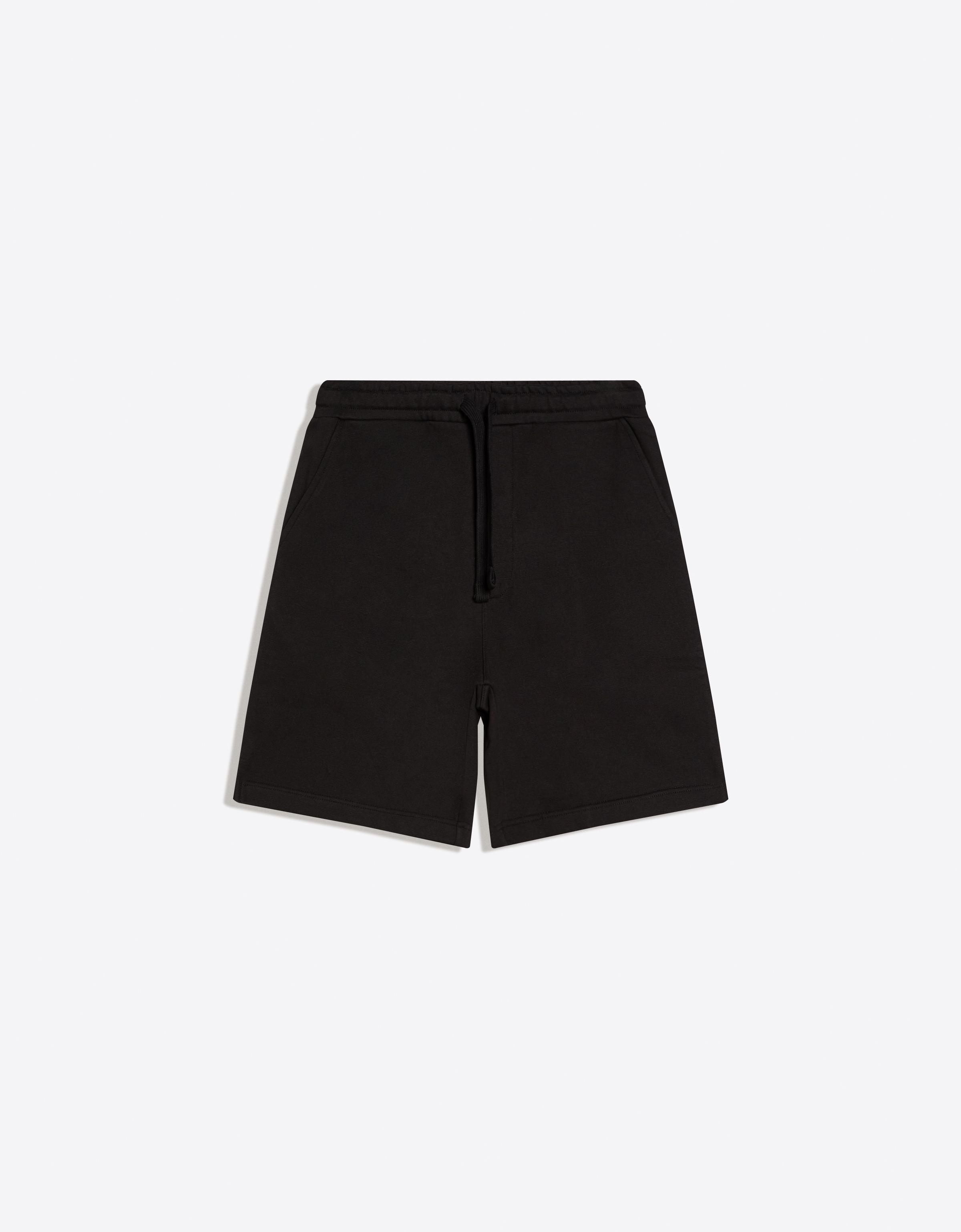 Plush Bermuda shorts — Black