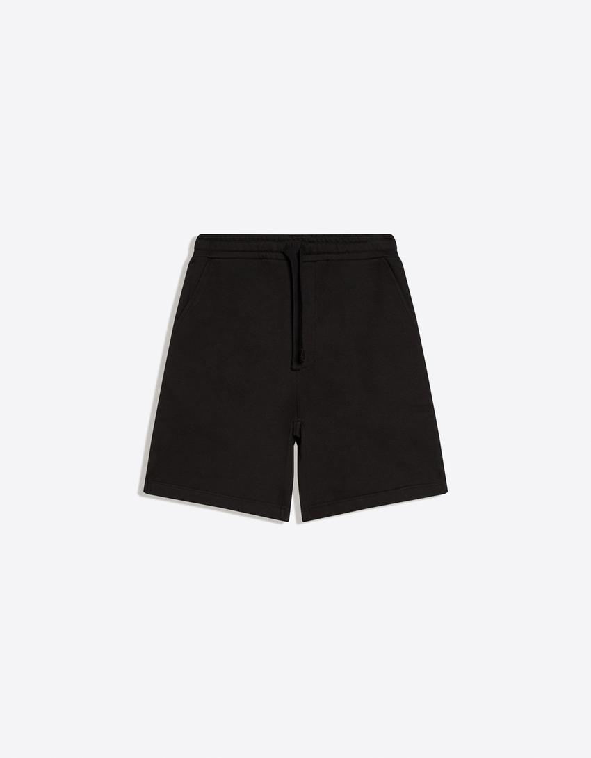 Plush Bermuda shorts