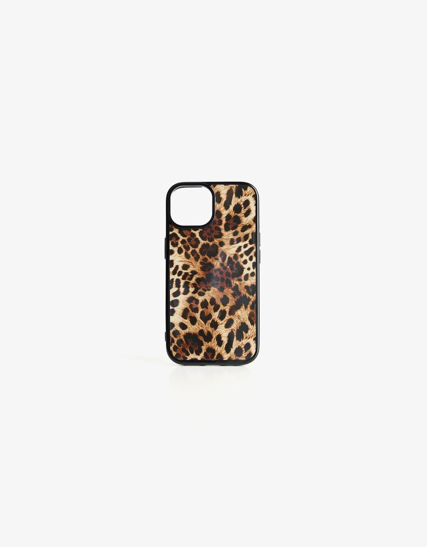 Husă telefon animal print-Maro-0