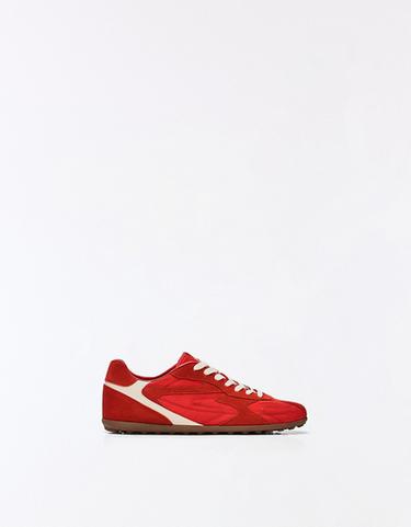 SLIM RETRO TRAINERS — RED 1
