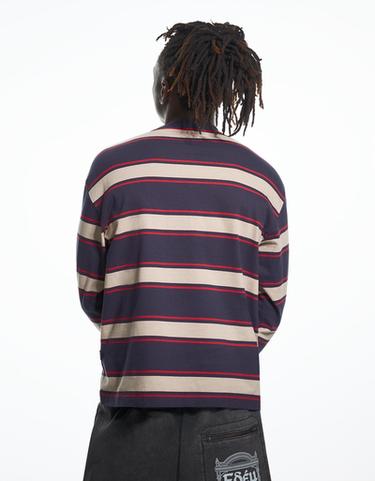 Long sleeve striped T-shirt ARIES X BERSHKA — Navy 2