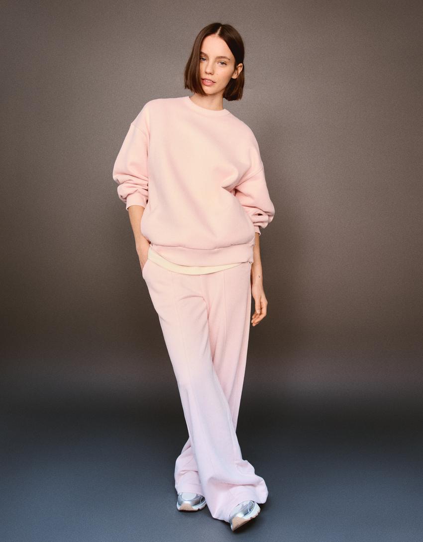 Oversize Sweatshirt With Side Pockets BSK Teen Bershka Oversize Sweatshirt With Side Pockets BSK Teen Bershka