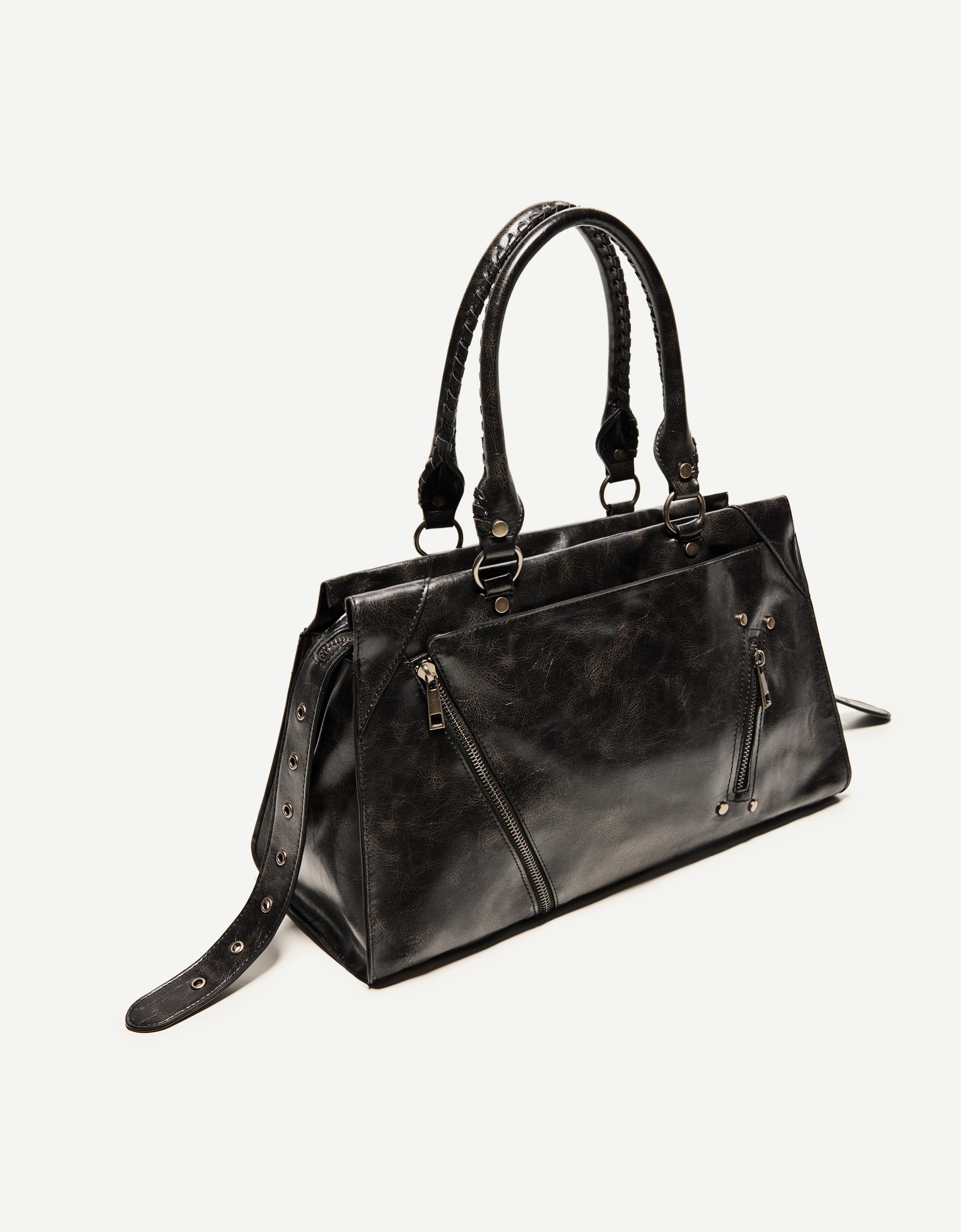【BERSHKA】FLAG BOWLING BAG ベルシュカ ハンドバッグ Bowling bag - Women | Bershka