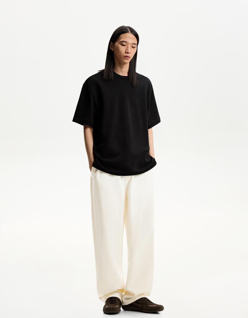 Jogger jeans-Cream