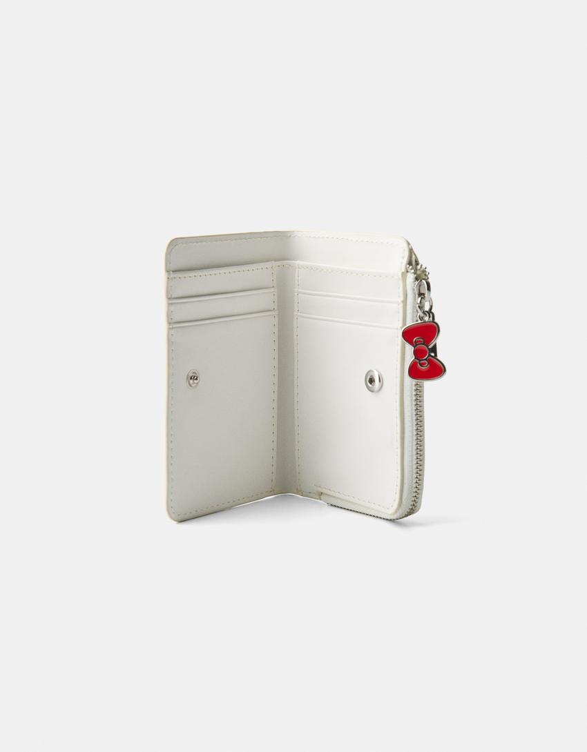 Porta-moedas Hello Kitty padrão-Branco-2