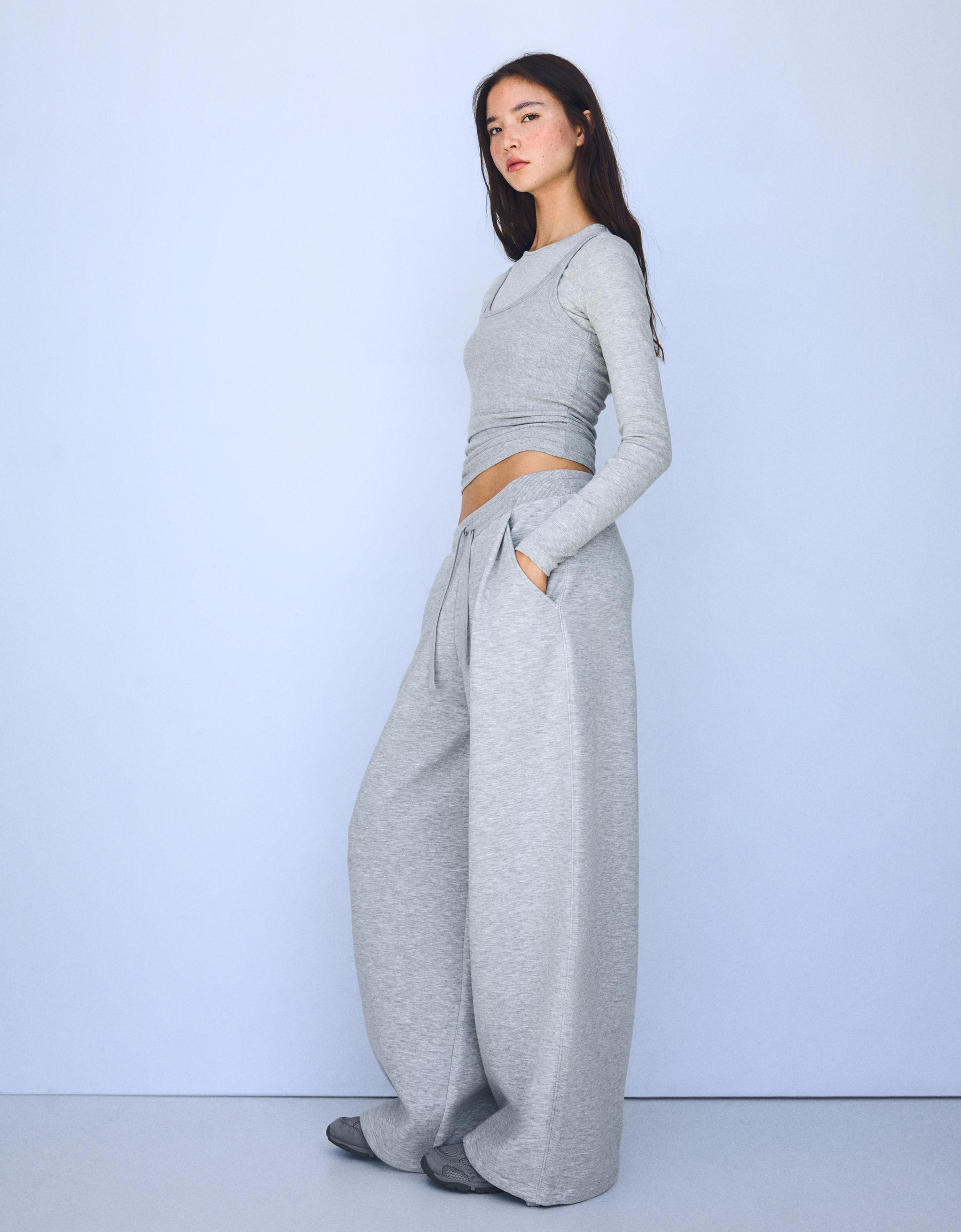 Barrel trousers — Grey