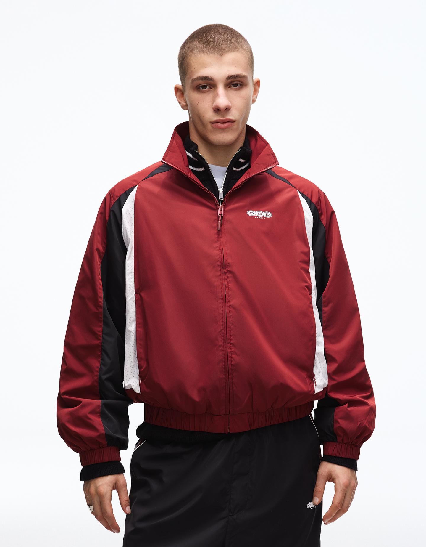 Bershka techniczna kurtka sportowa czerwony