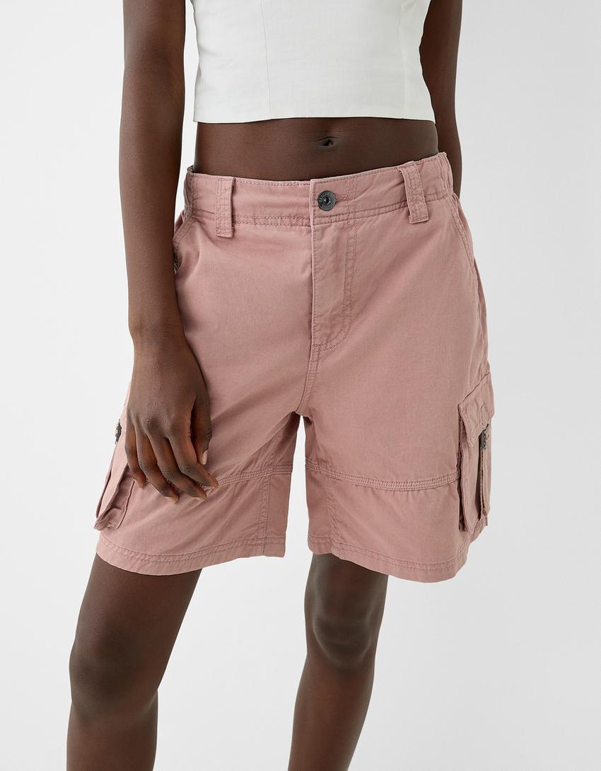 شورت برمودا كارغو بأشرطة-زهري-3