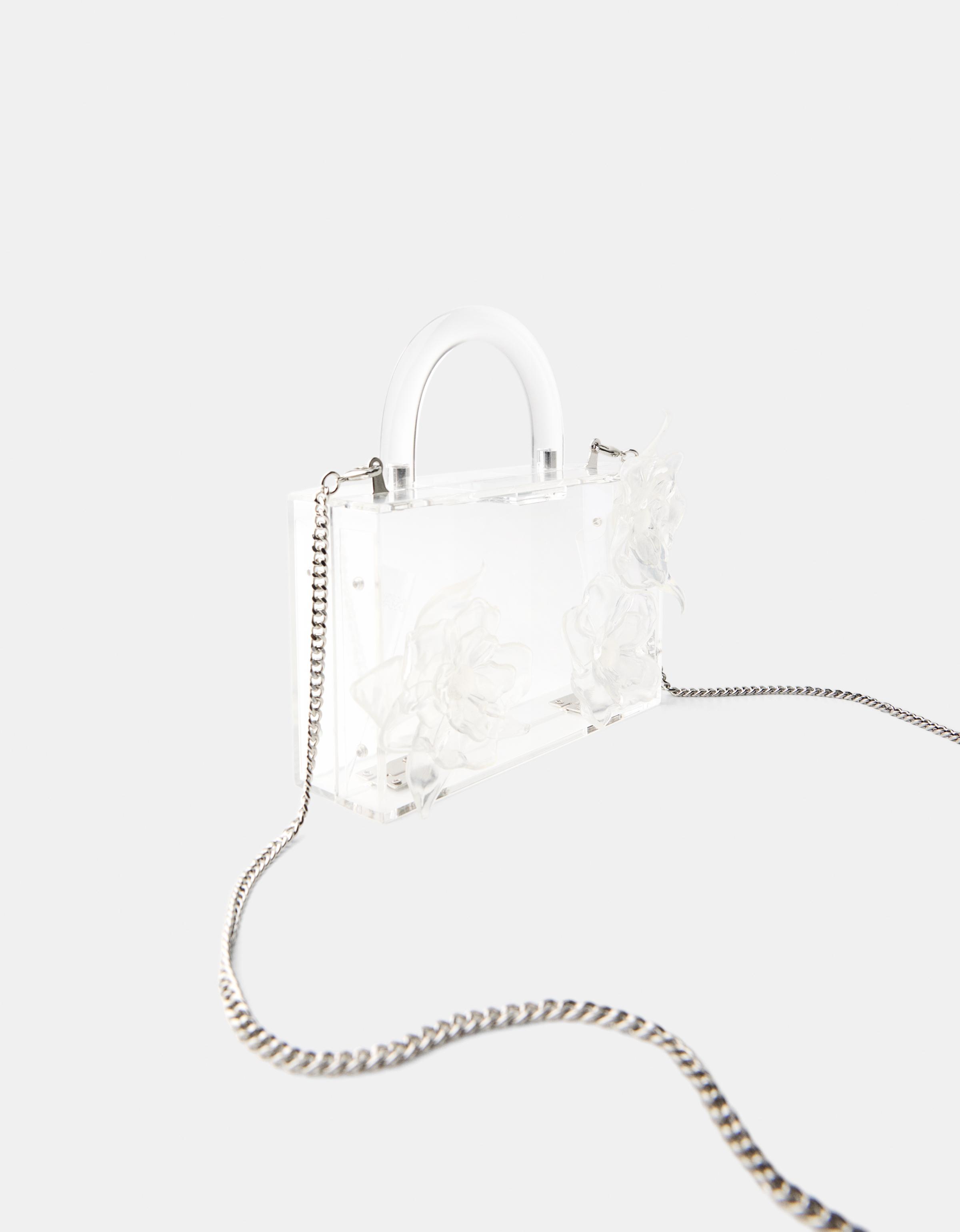 BS-VOG Transparente Umhängetasche Für Damen - Durchsichtige Stadiontasche Mit Verstellbarem Trageriemen